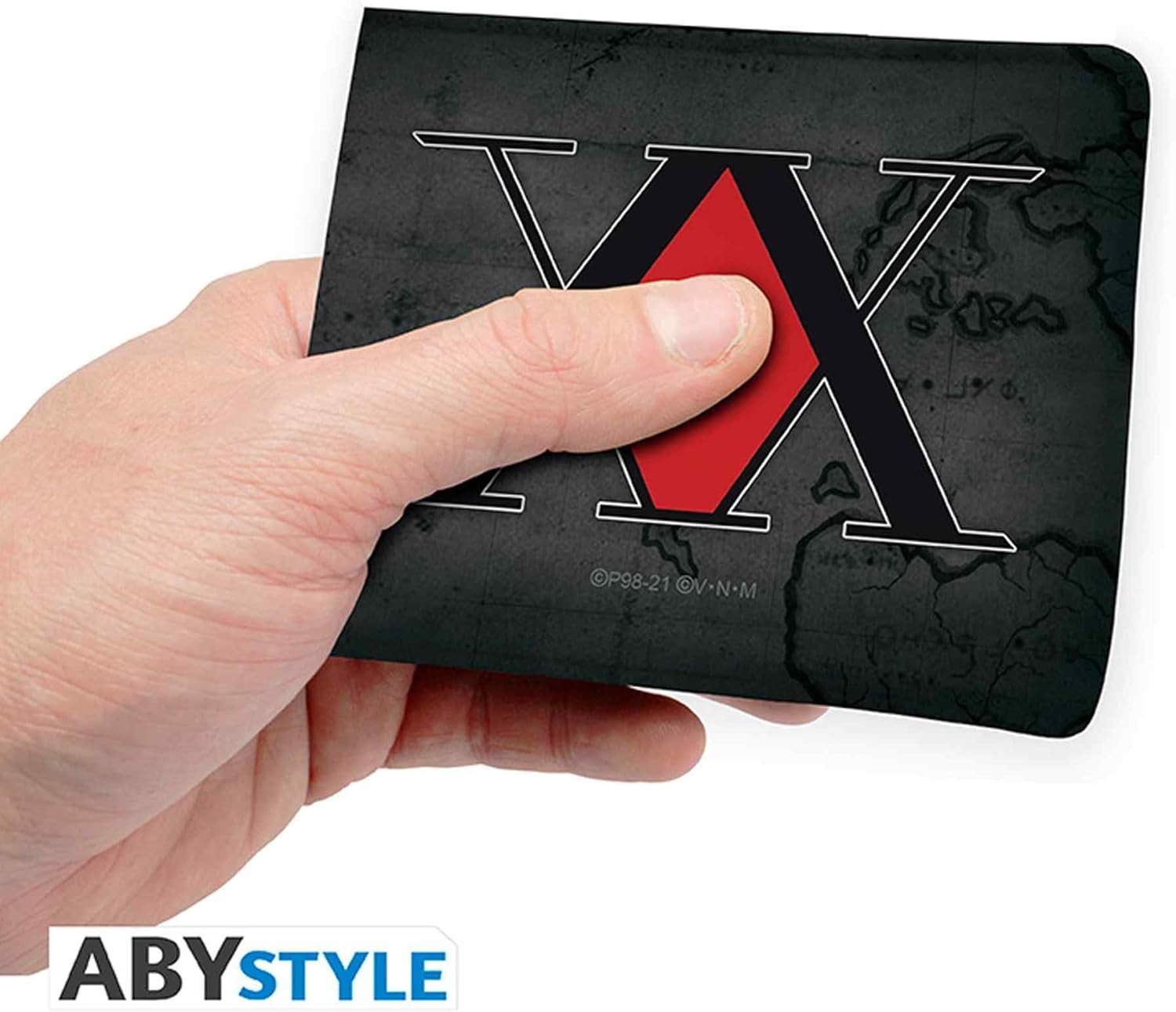 Detalle de ABYSTYLE Hunter X Hunter Geldbörse „Emblem“ aus Vinyl – klassisch, schwarz