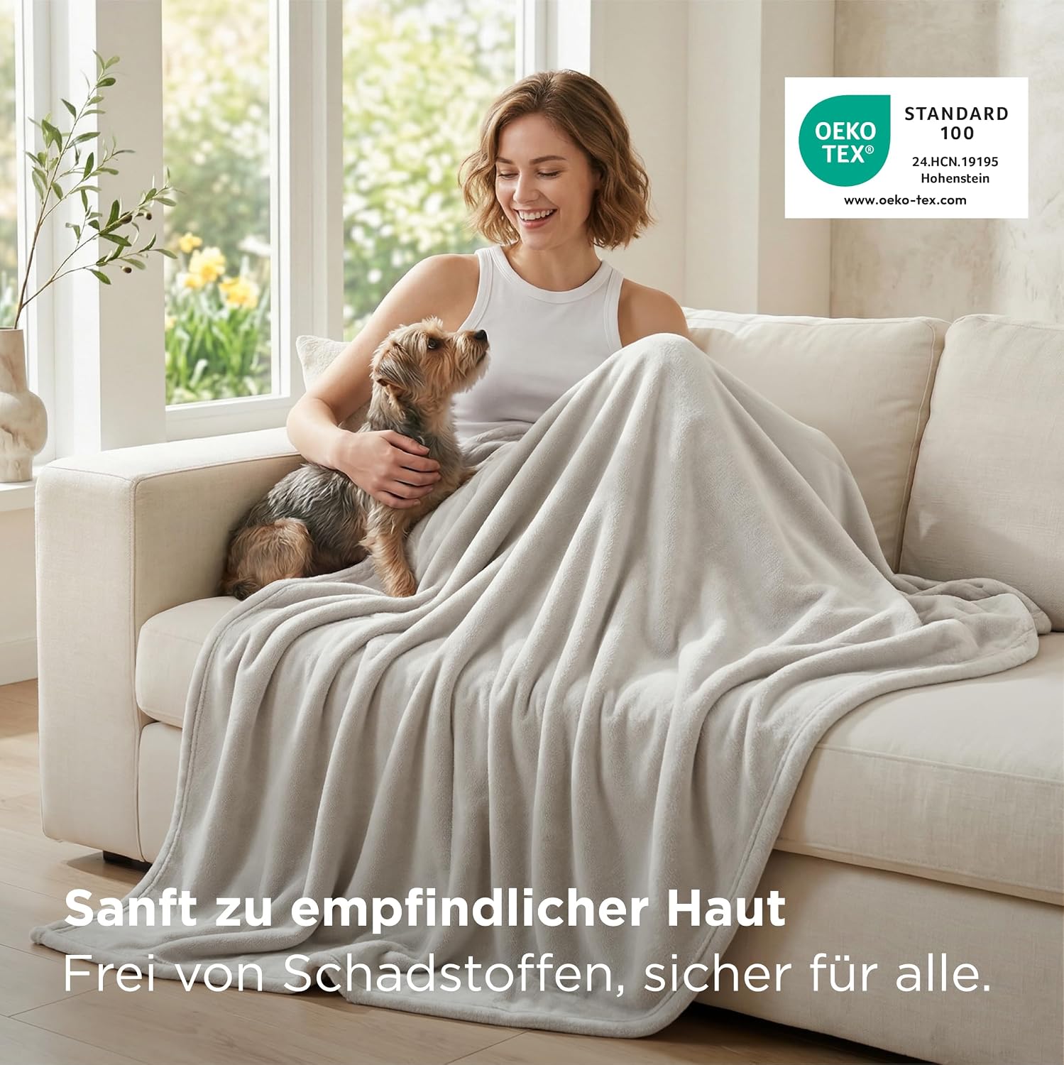 Thumbnail 3 de BEDSURE Kuscheldecke Flauschig 150x200 Beige