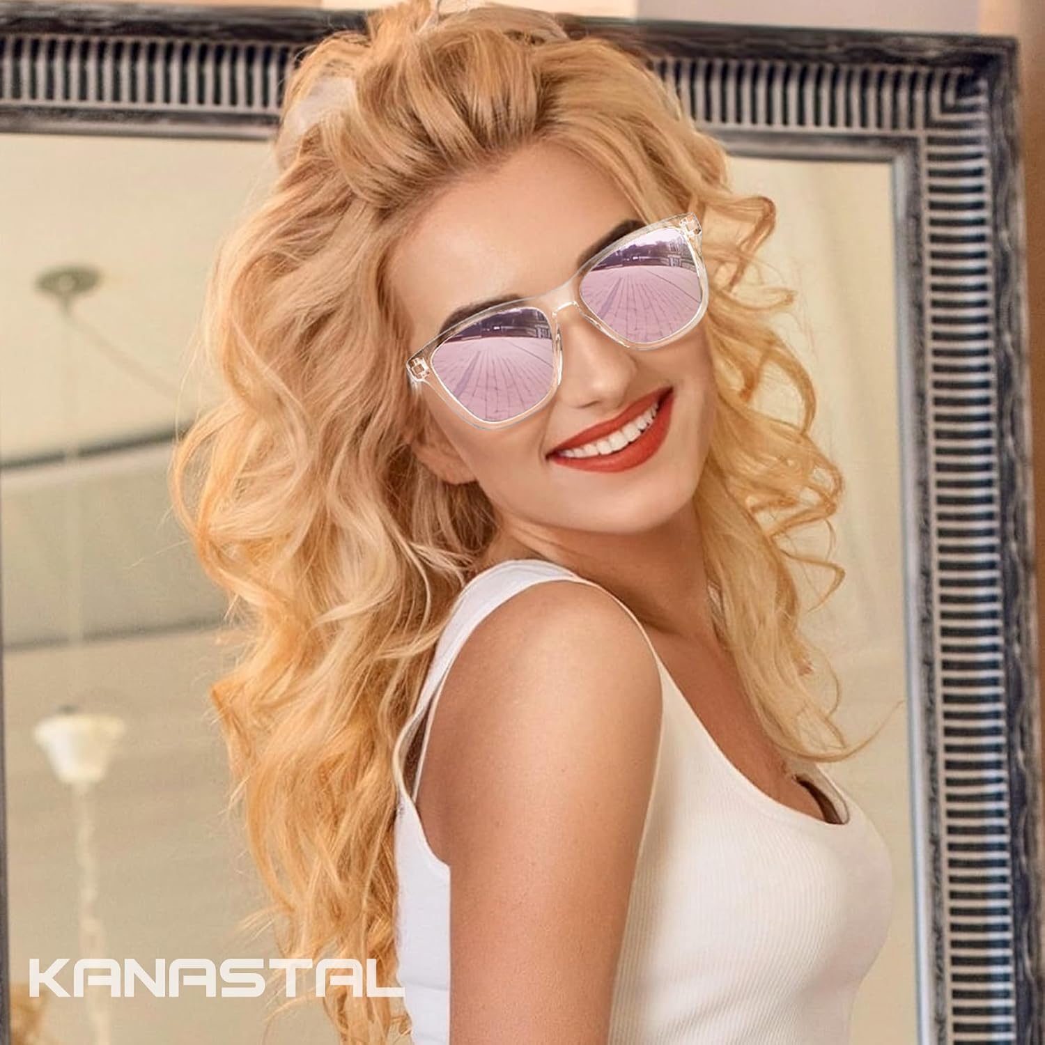 Thumbnail 1 de KANASTAL Lunettes de Soleil polarisées Rose