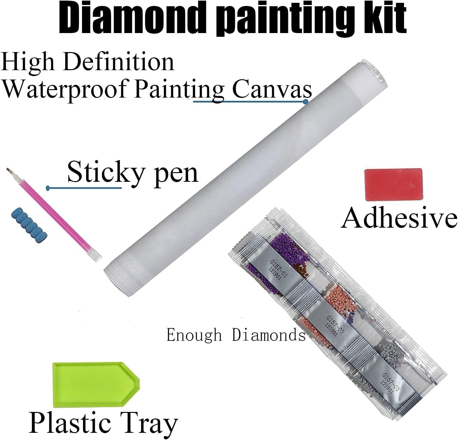 Thumbnail 4 de ZeeLionArt Diamond Art Kit, 12 x 16 Inch