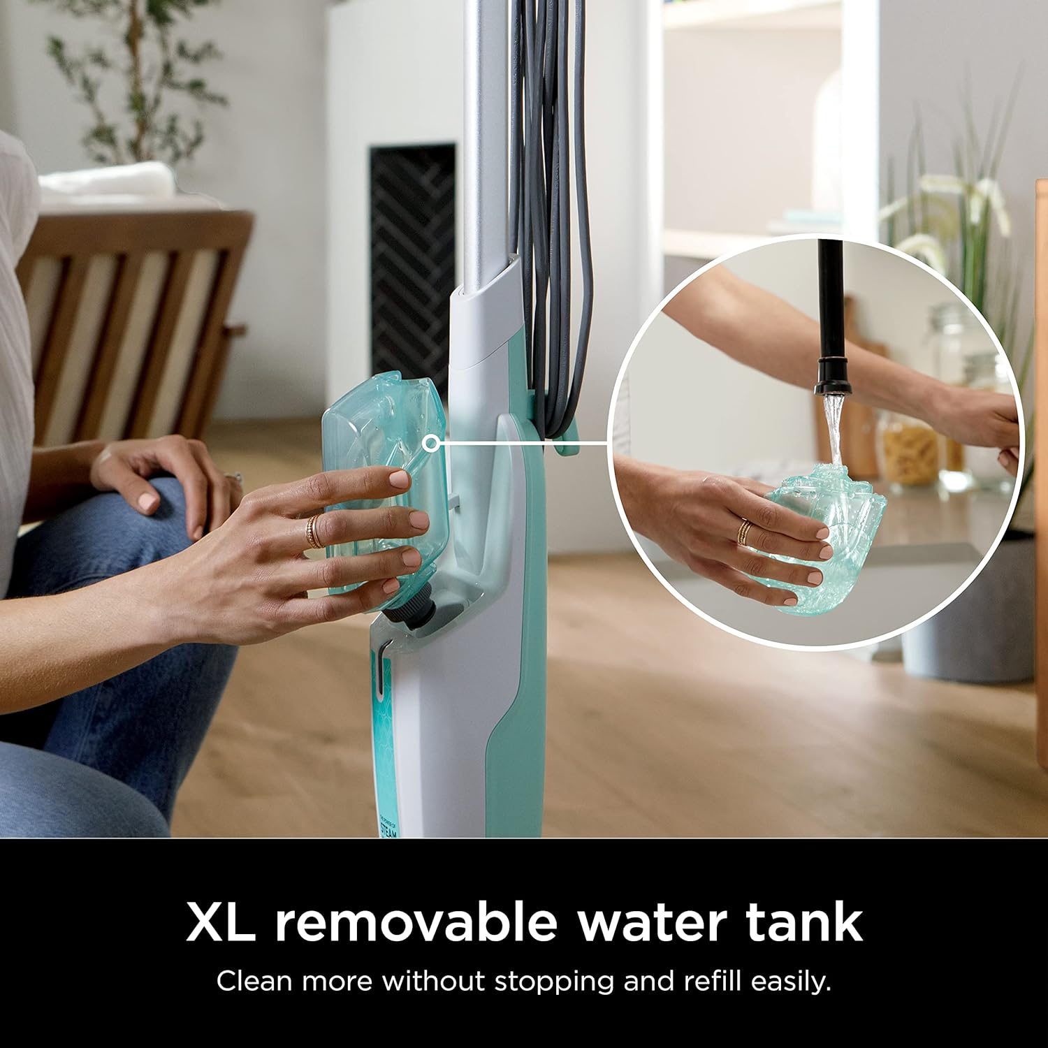 Thumbnail 4 de Shark S1000 Steam Mop with Removable Water Tank and 2 Washable Dirt Grip Pads