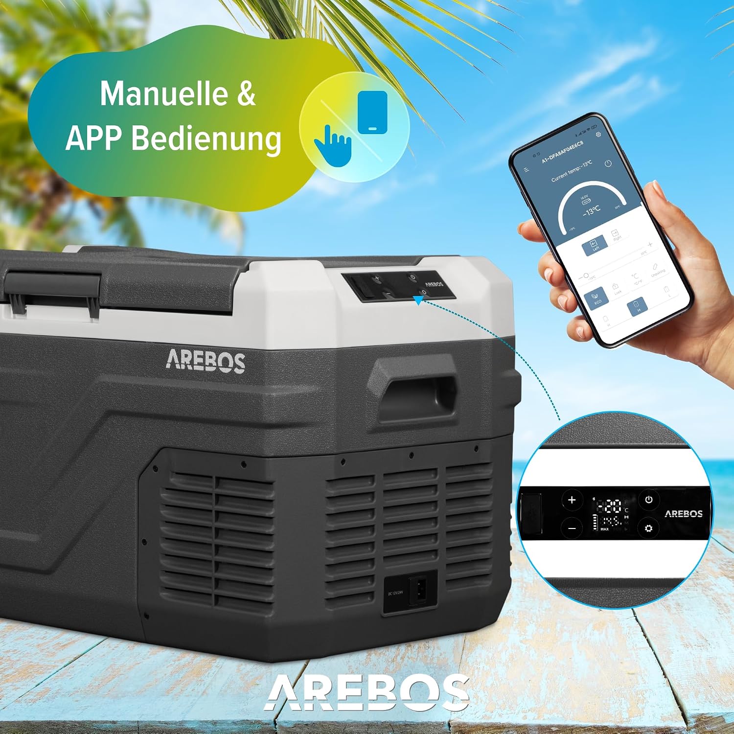 Thumbnail 3 de Arebos Kompressor Kühlbox 26 Liter
