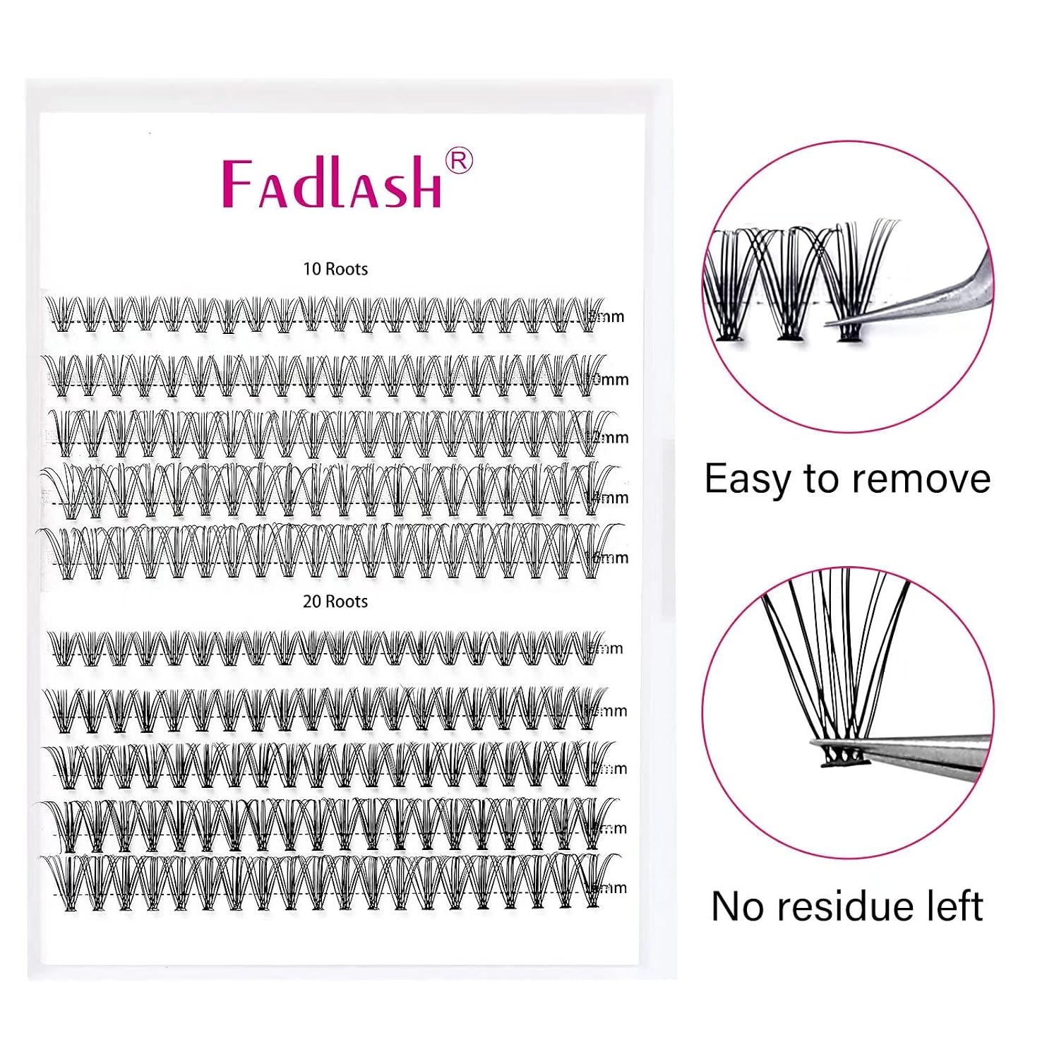 Thumbnail 6 de FADLASH Wimpernverlängerung Cluster 10D-20D