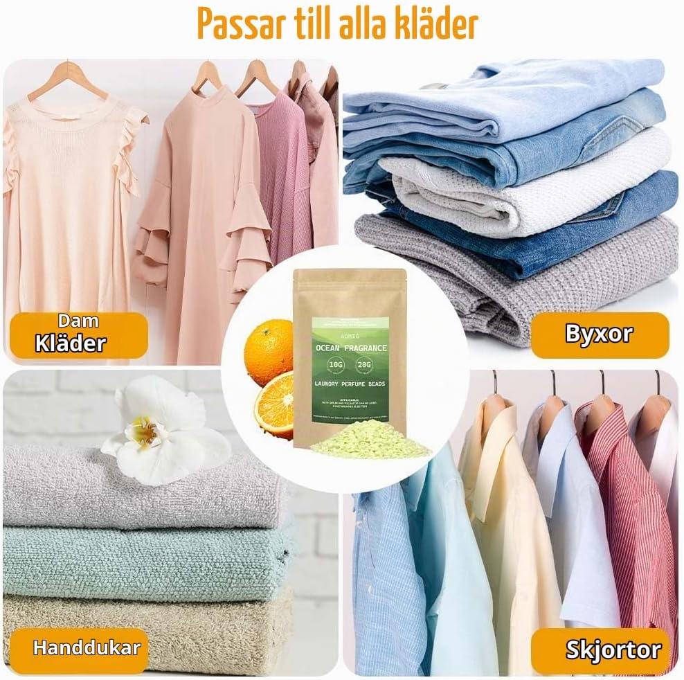 Thumbnail 6 de AOMIG 5164559 tvättpärlor, gulorange, 500 g