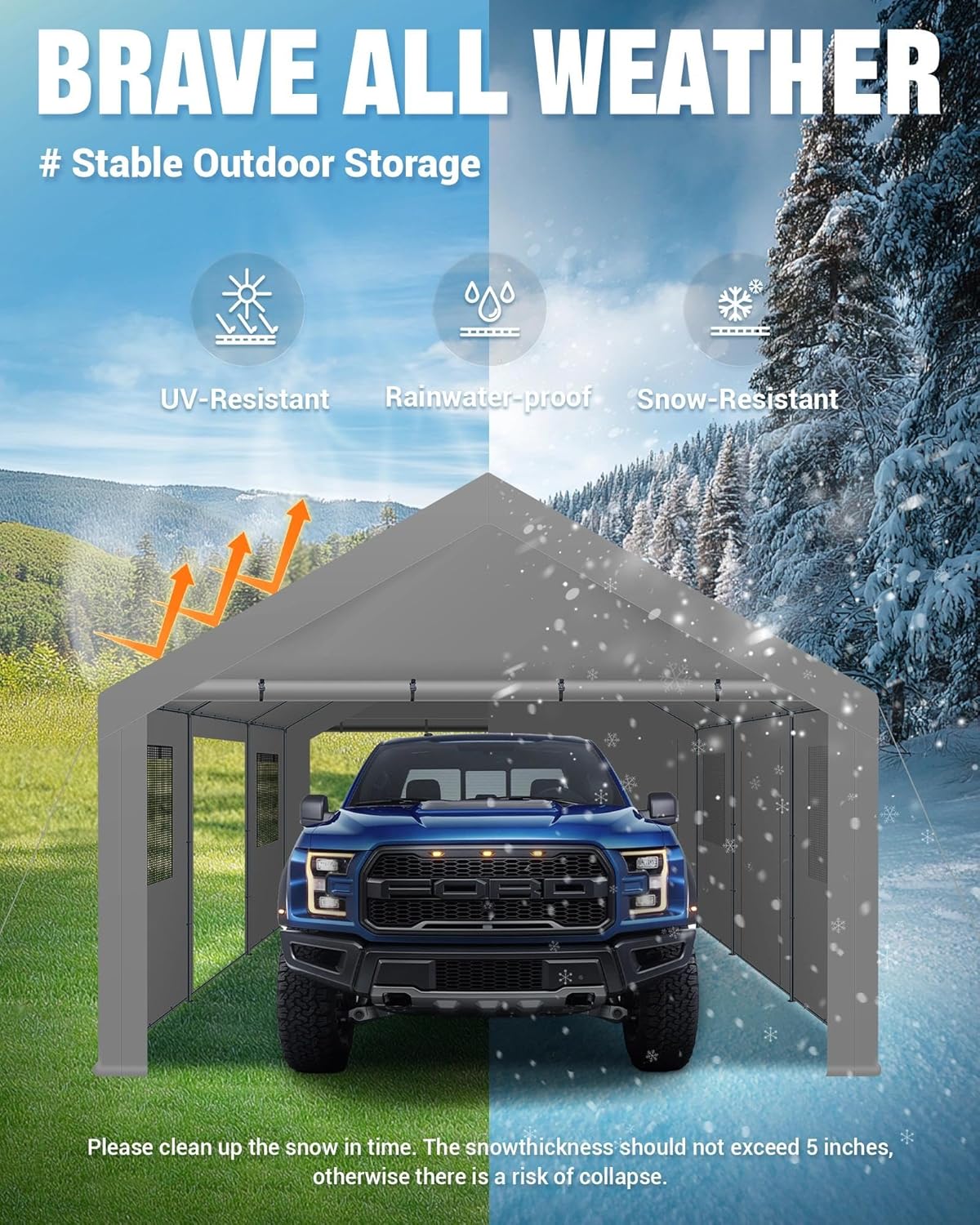Detalle de ACEPIC Portable Carport 13x20