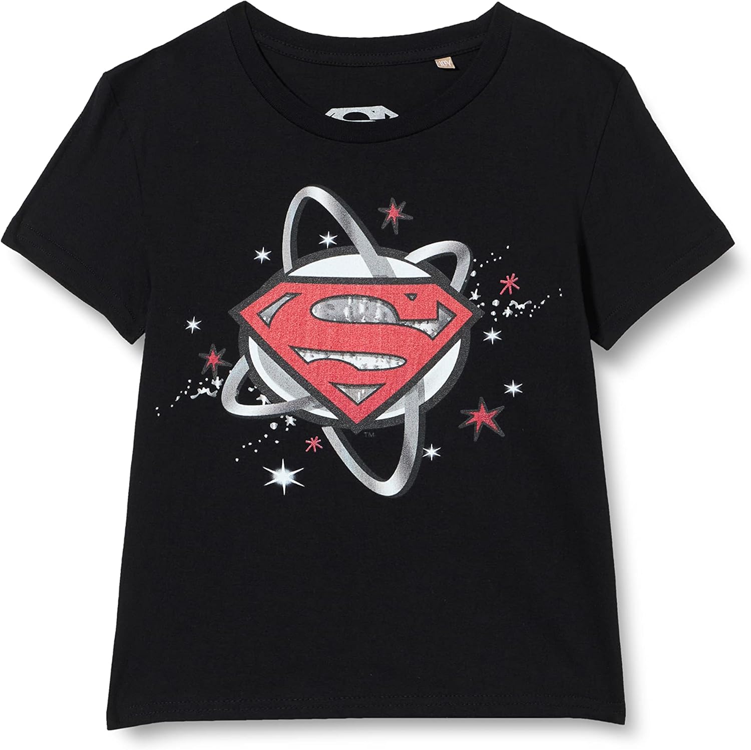Thumbnail 2 de T-shirt garçon DC Comics Superman Logo and Stars Holidays – gris chiné