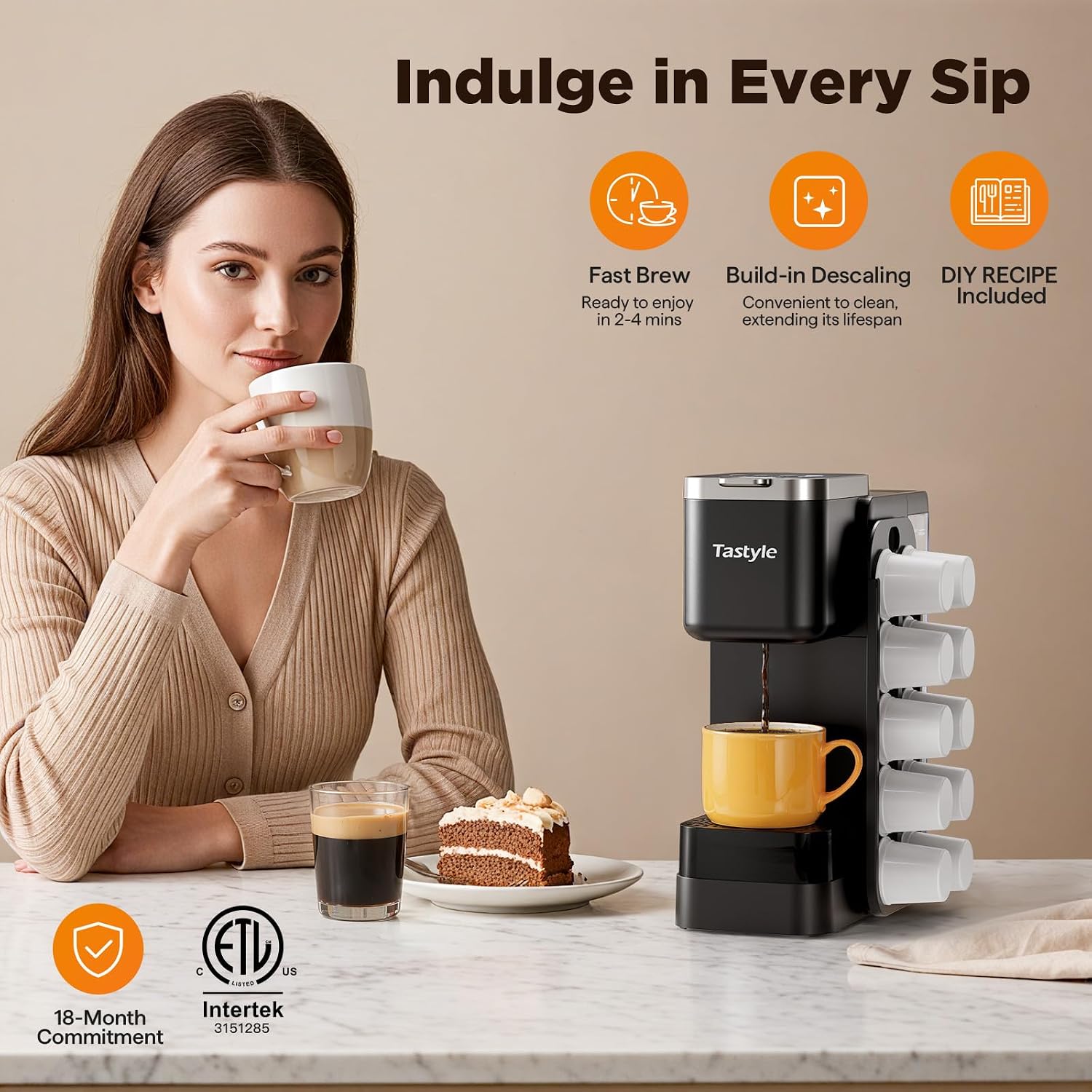 Thumbnail 5 de Tastyle Hot & Iced Coffee Maker 40oz