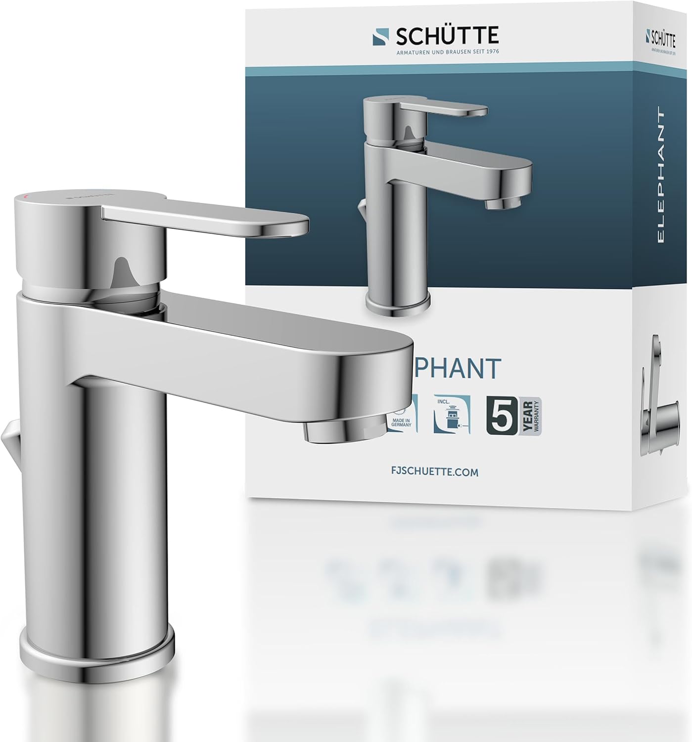 Thumbnail 4 de Schütte Elephant 34216 – Mitigeur de lavabo noir mat au design élégant