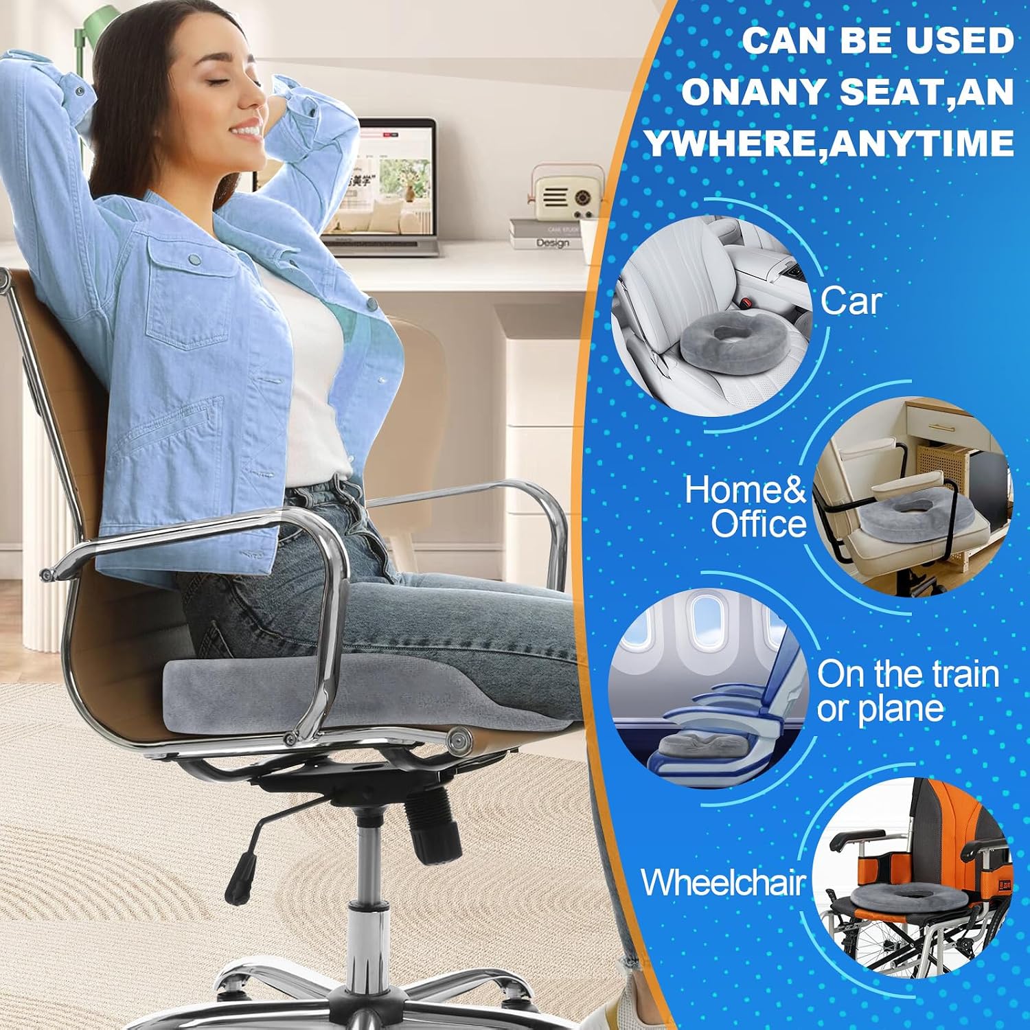 Thumbnail 5 de Donut Cushion seat cushion for comfort