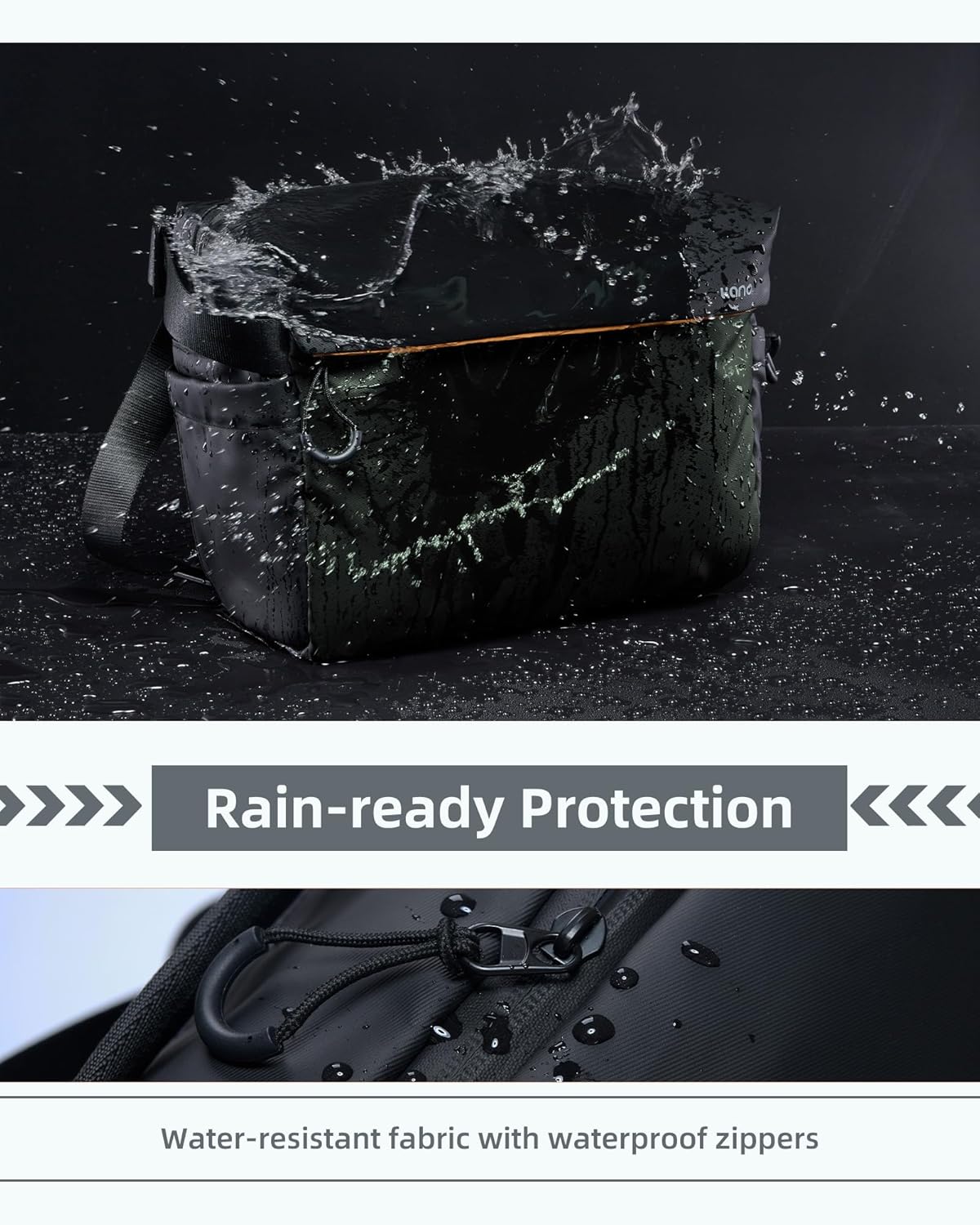 Thumbnail 6 de llano Camera Sling Bag for Photographers: Compact DSLR/Mirrorless Crossbody with Convertible Storage
