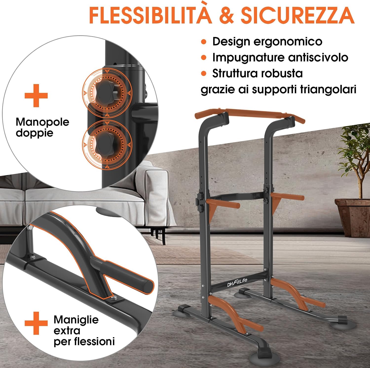 Detalle 2 de DH FitLife Power Tower 150 kg đź’Ş