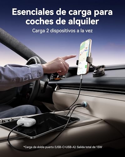 Thumbnail 5 de INIU Cargador de Coche 60W con USB-C 30W + USB-A 30W y Cable 100W (1 m) – Carga Rápida PD/QC3.0