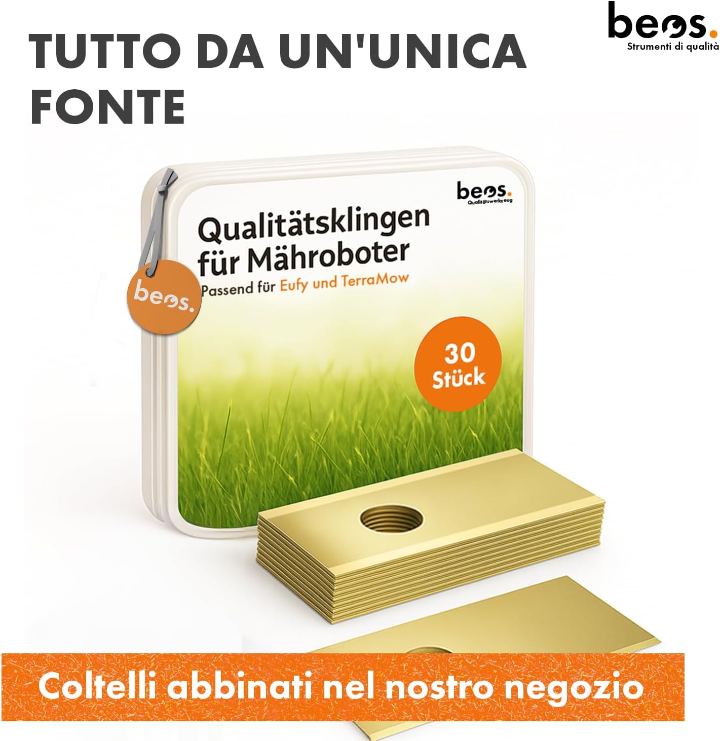 Thumbnail 6 de BEOS Disco lame per robot tosaerba premium (6 lame) da 190 mm per Eufy E15/E18 e TerraMow V600/V1000/S800/S1200