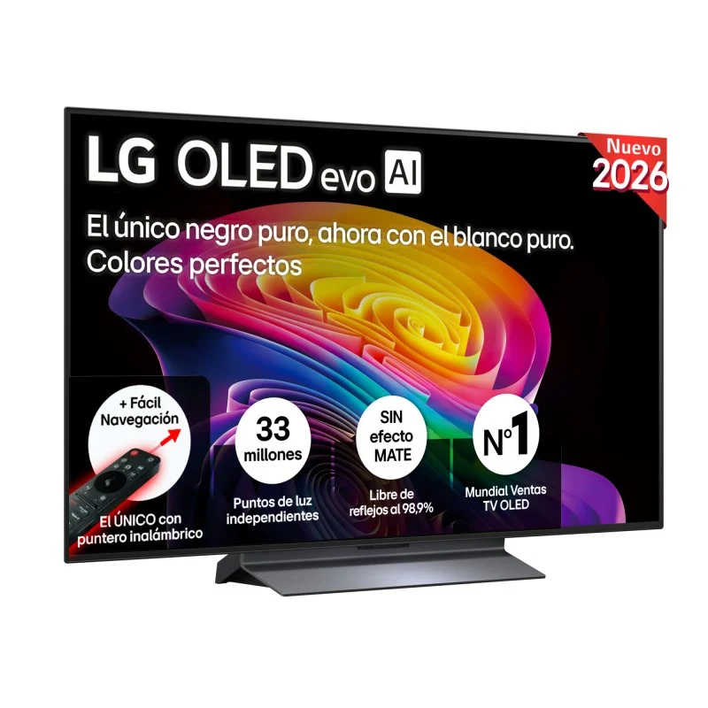 Detalle de LG OLED evo AI 48C64LA — TV OLED 48" 4K con AI, HDR, 120 Hz y Dolby Atmos