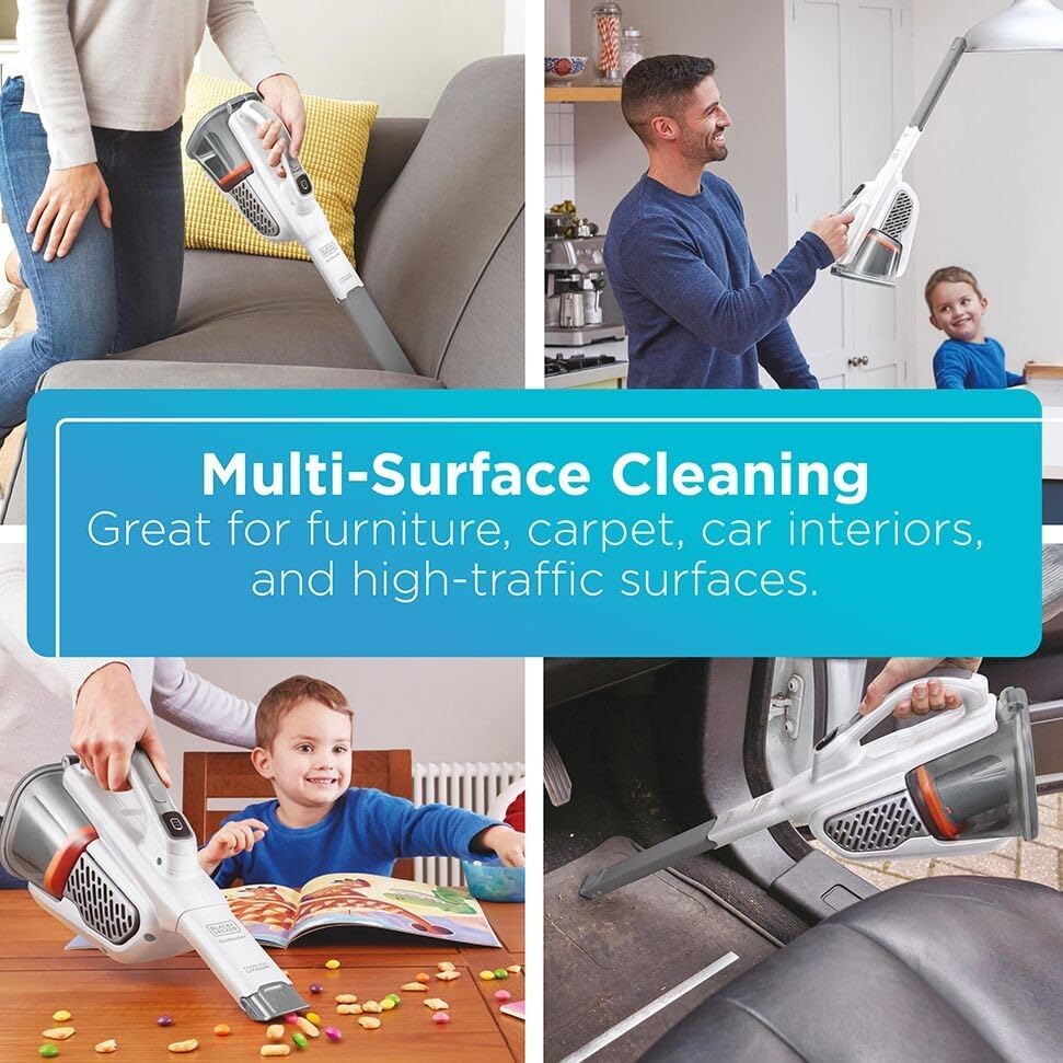Detalle de BLACK+DECKER Dust Buster HHVK320J10: Cordless Hand Vacuum with Extended Runtime