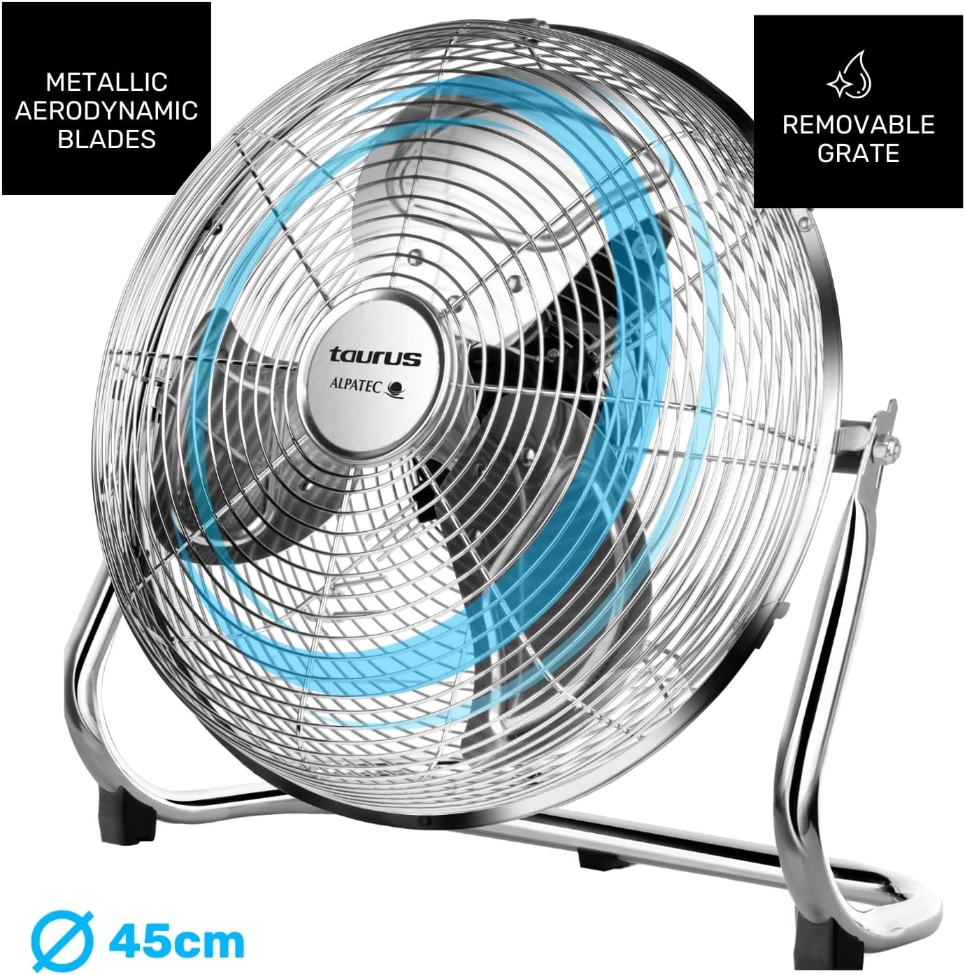 Detalle 2 de Taurus Sirocco 18 Ventilador circulador 45cm, silencioso y ajustable 🌬