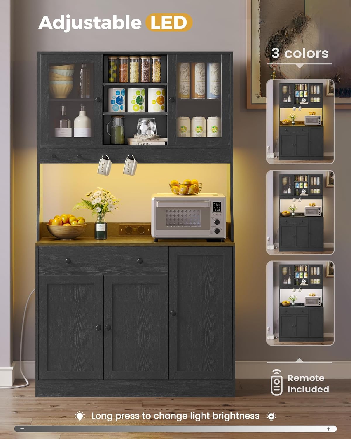 Thumbnail 4 de Credenza Cucina 103,5x40x180 cm con LED e presa 🔌