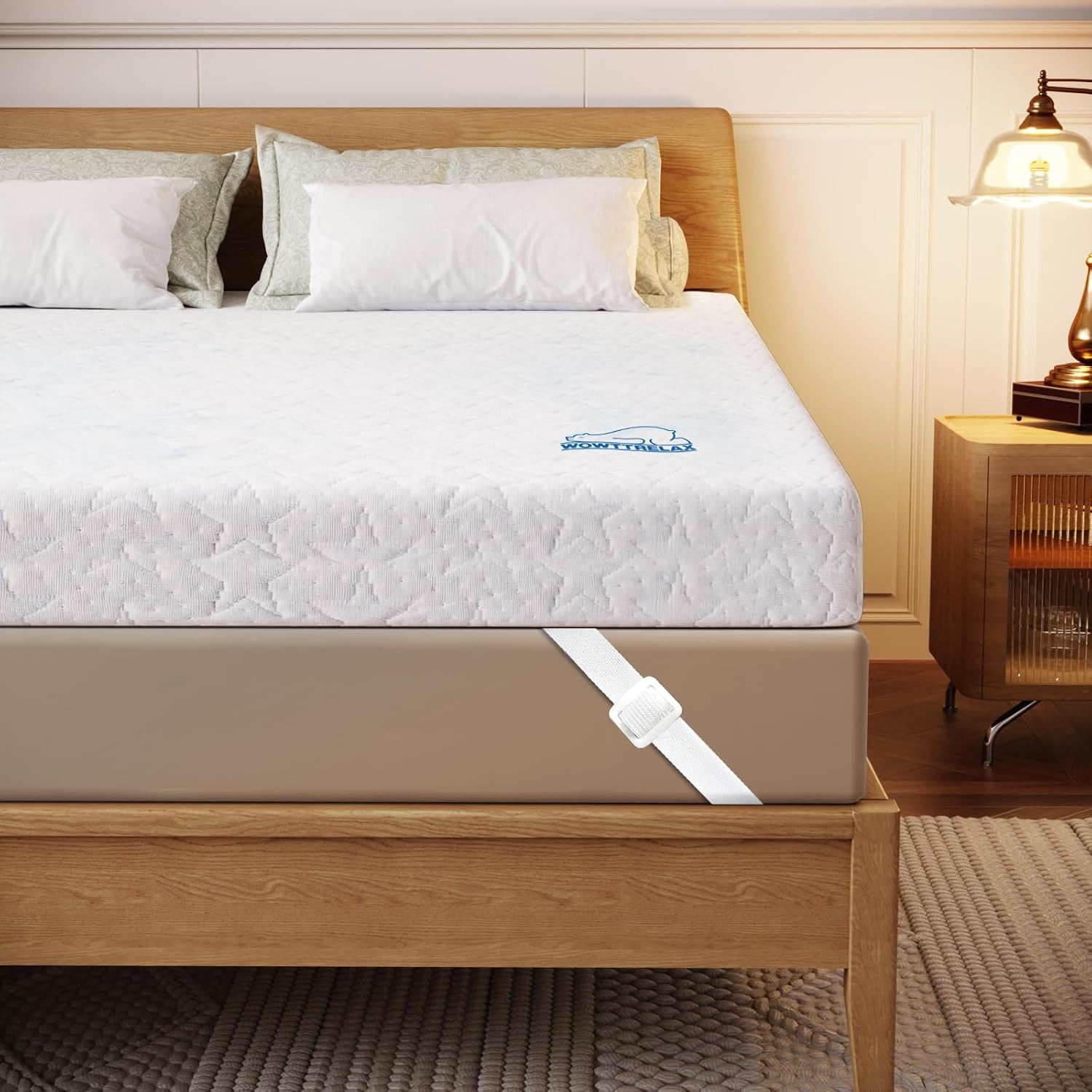 Detalle de wowttrelax Memory Foam Mattress Topper 90x190