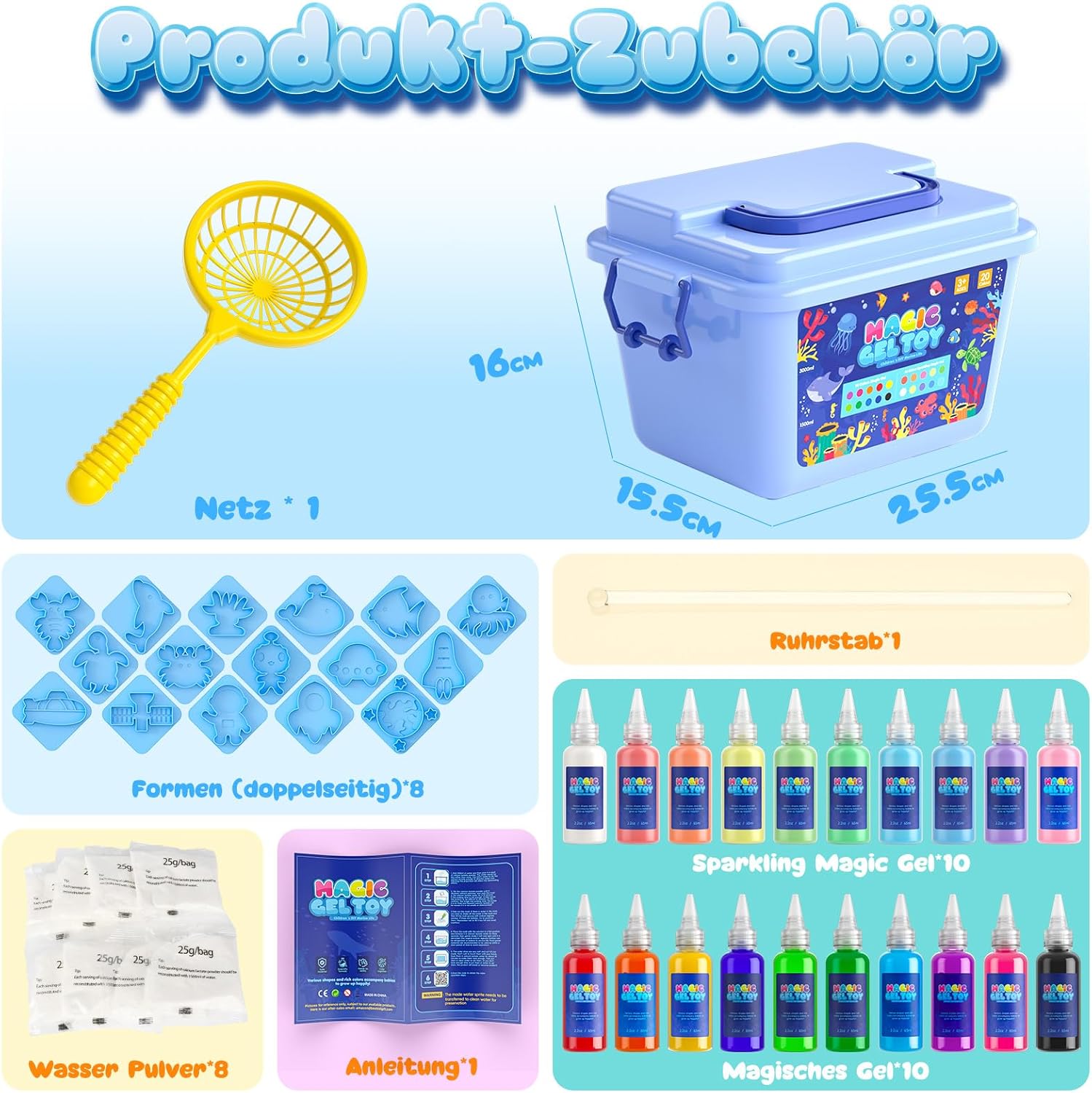 Thumbnail 4 de Hot Bee Aqua Gelz Set - Kreatives DIY Spielzeug 4+