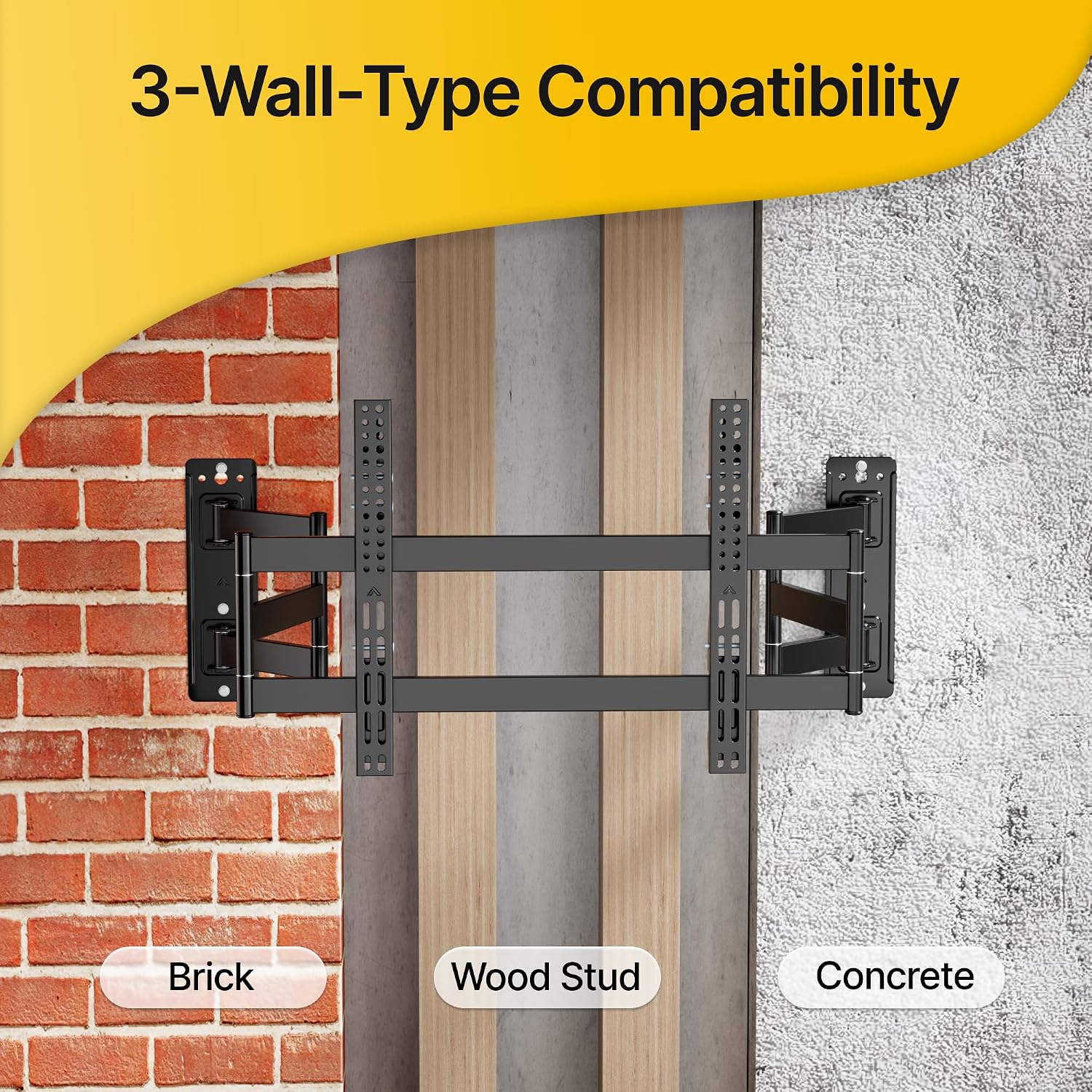 Thumbnail 6 de monTEK Full Motion Corner TV Wall Mount for 55-90 Inch TVs