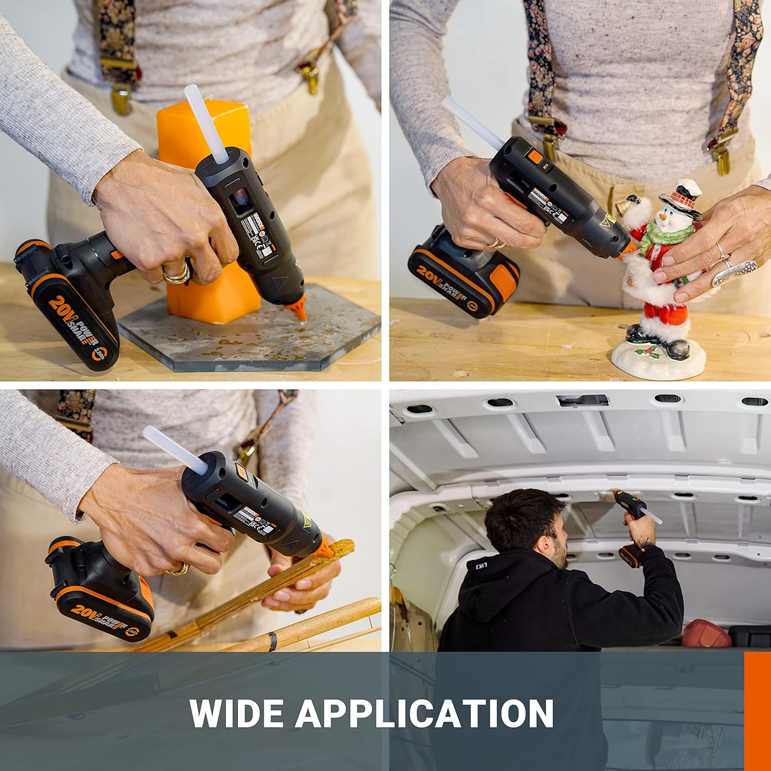 Thumbnail 6 de WORX 18V Cordless Hot Glue Gun WX045.9 (20V MAX), 60W, up to 200°C