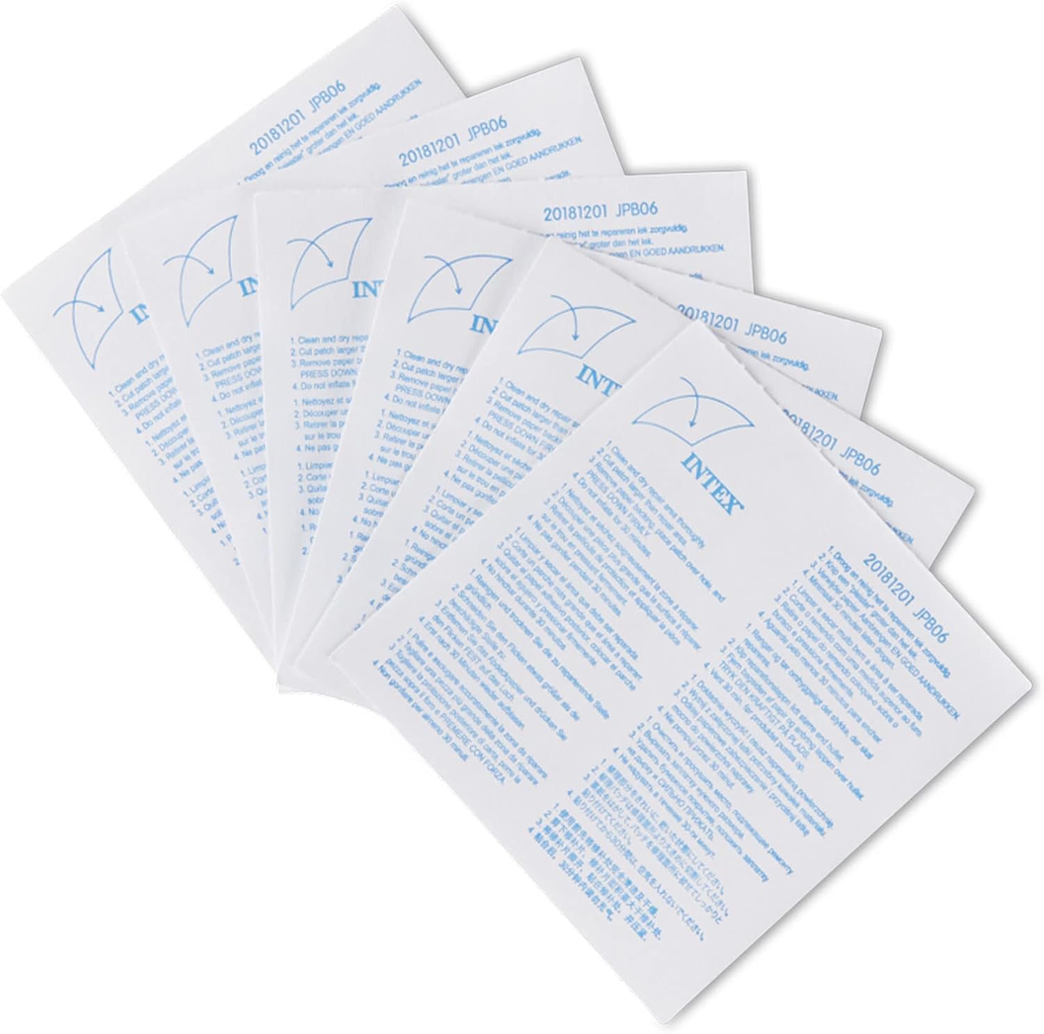 Thumbnail 1 de Intex 59631NP Reparaturflicken – 6 Stück, Vinyl, 7x7 cm, transparent