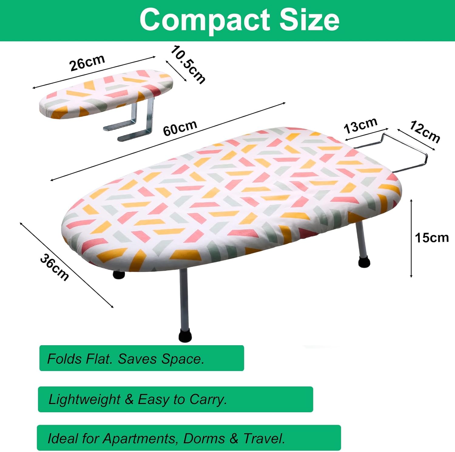 Detalle 2 de BeGrit Tabletop Folding Ironing Board: Compact, Versatile and User‑Friendly