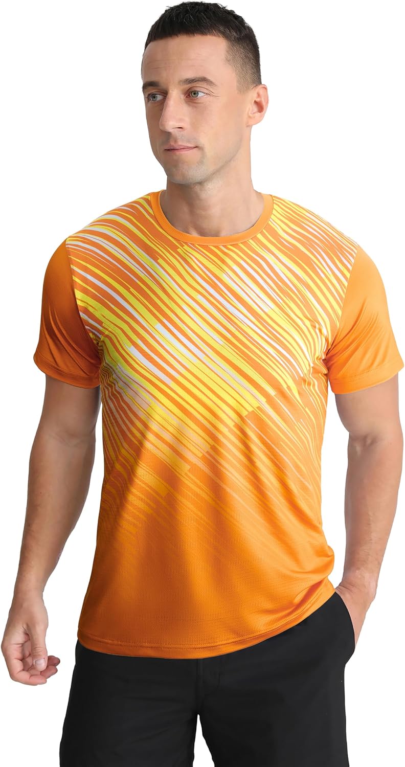 Detalle de APTRO Herren Sport Funktionsshirt: Schnelltrocknend, elastisch und komfortabel für Training & Freizeit