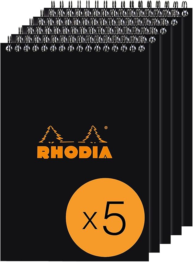 Detalle 2 de Rhodia 165039C Bloc-notes A5 punteado, 80 hojas 📓