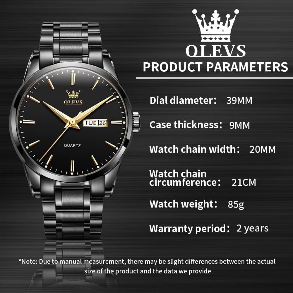 Thumbnail 4 de OLEVS Skelettuhr Quarz Rennwagenrad – Herrenarmbanduhr im Casual-Sport-Look
