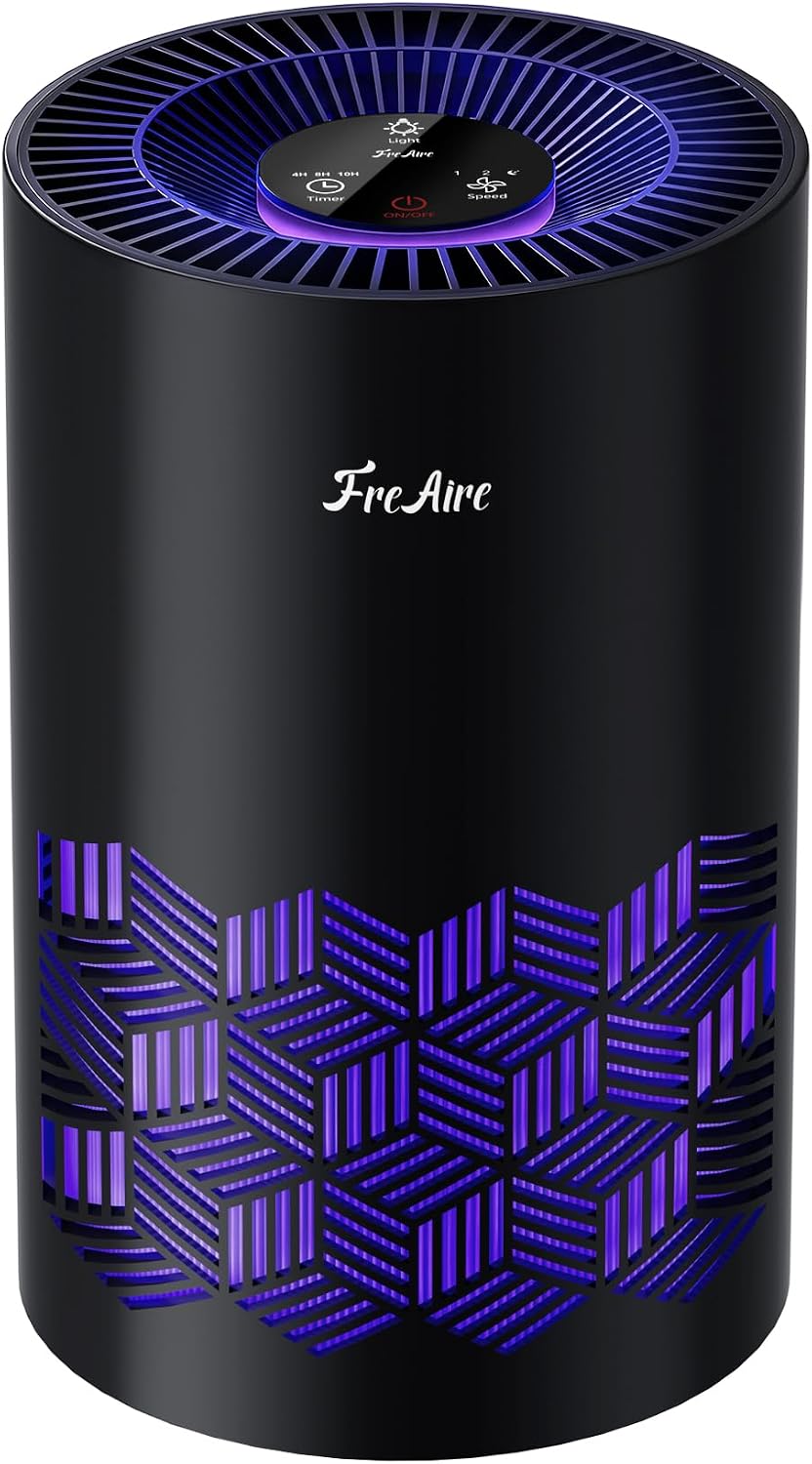 FreAire KN6391RGB HEPA Air Purifier with 360° Airflow and Sleep Mode