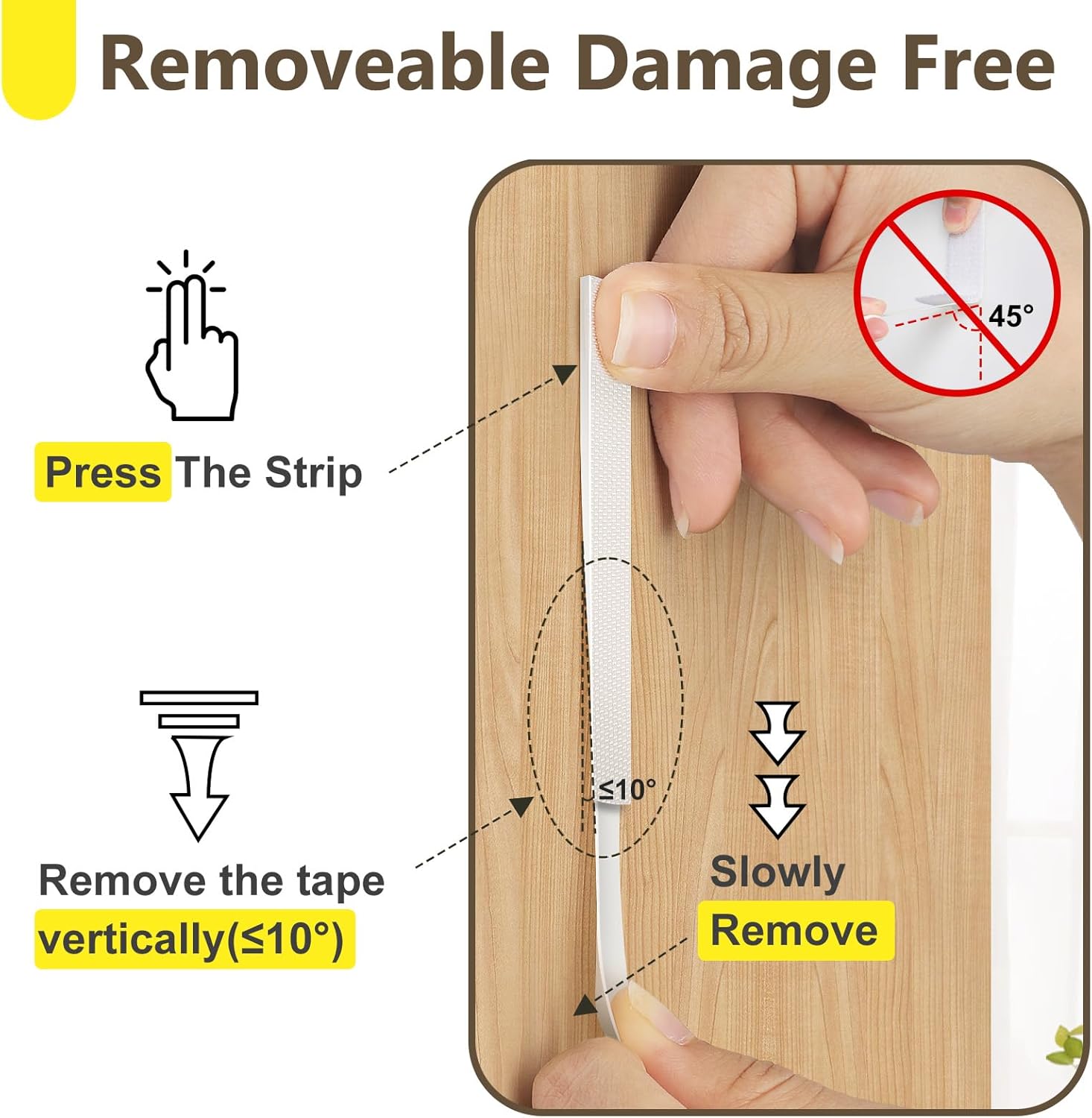 Thumbnail 4 de Summerbrite Heavy Duty Picture Hanging Strips (XL) – 25 Pairs (50 Strips)