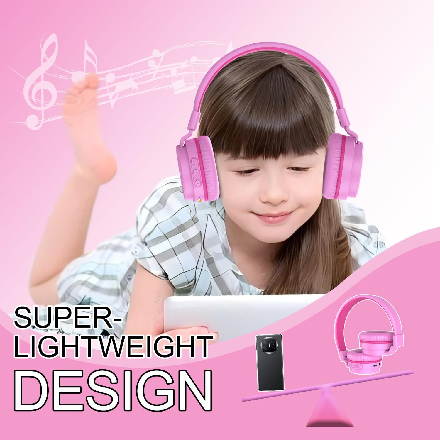 Thumbnail 4 de Kids Bluetooth Headphones 40H playtime