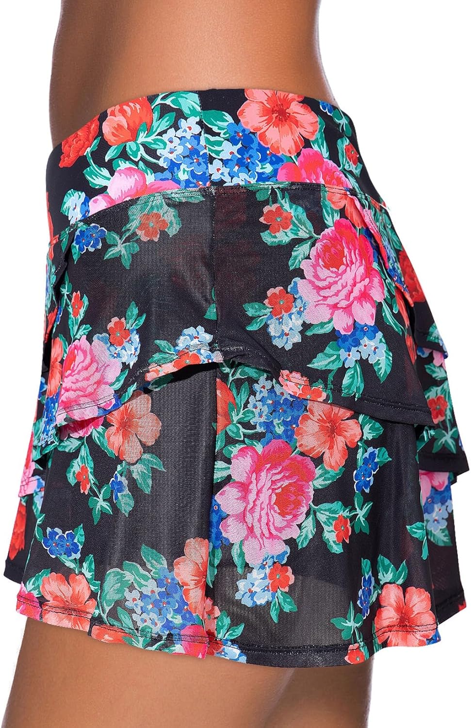 Thumbnail 3 de Aleumdr Women’s Waistband Layered Swimdress Ruffle Swim Skirt Swimsuit Bottom (Plus Available)