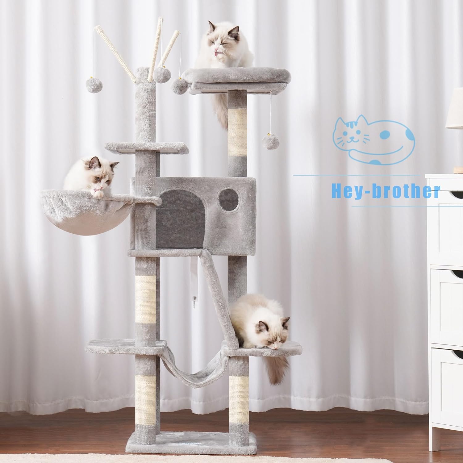 Thumbnail 1 de Hey-Brother MPJ019-SW 135 cm Kratzbaum