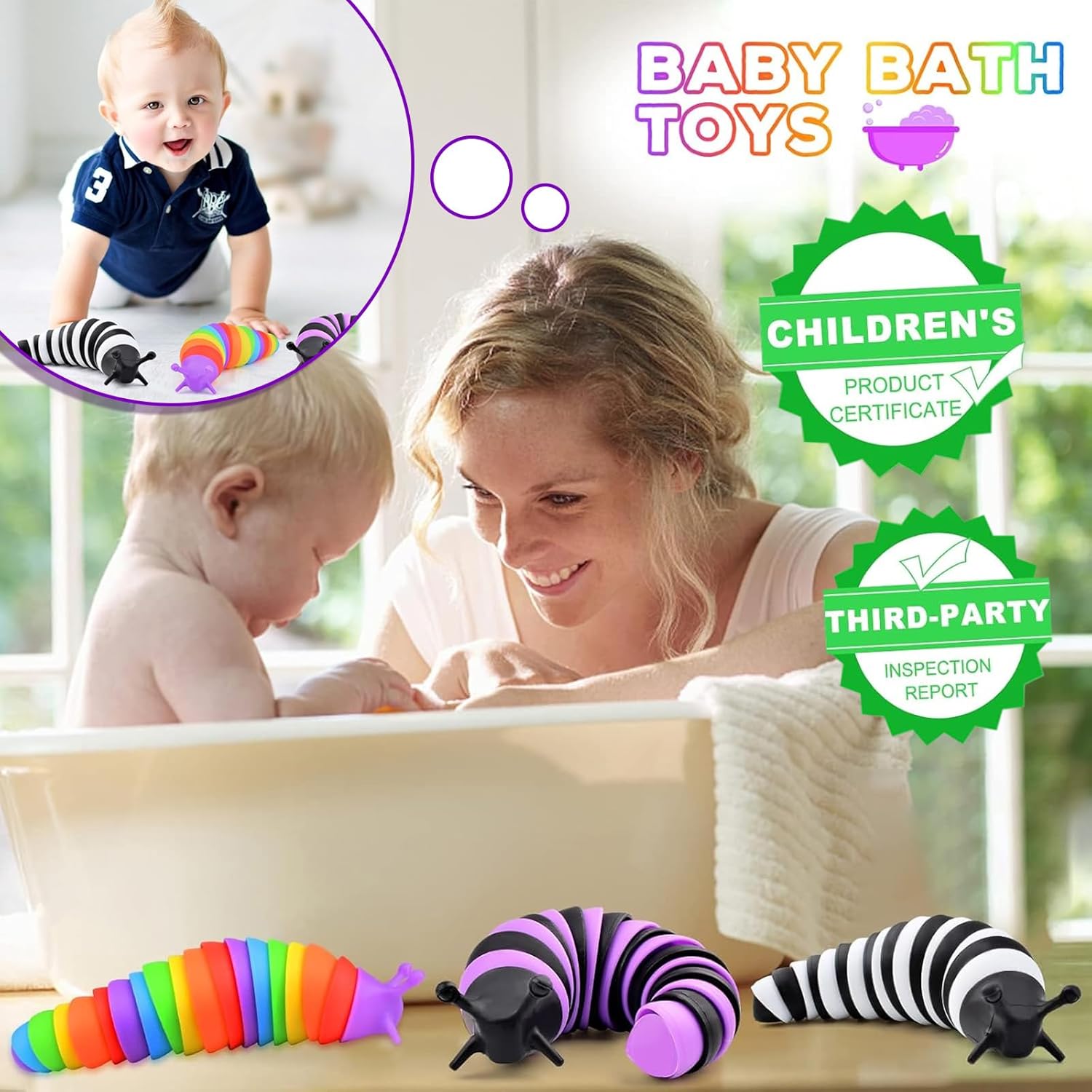 Thumbnail 1 de Cevioce Fidget Slug Toy 3Pcs