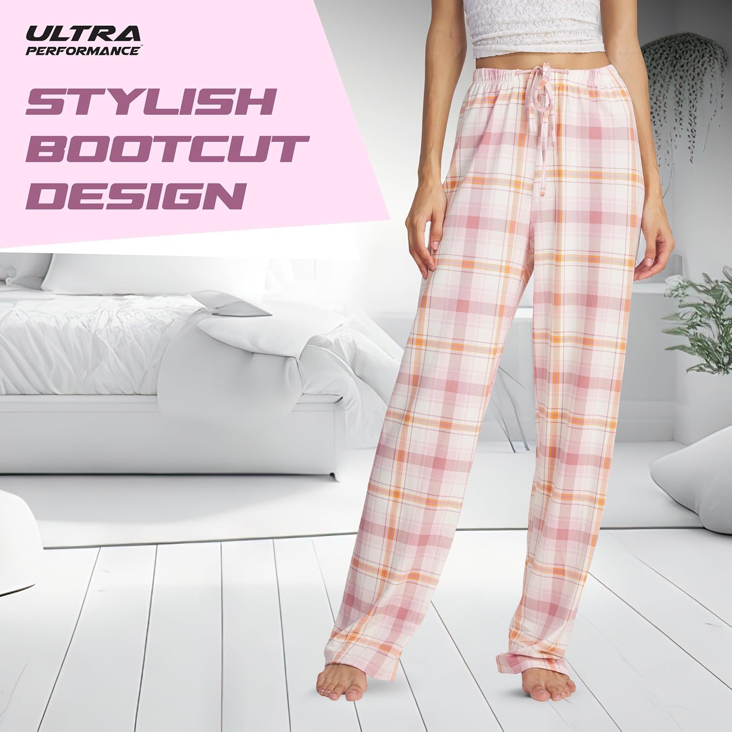 Thumbnail 1 de Ultra Performance Women's Pajama PJ Pants 3 Pack: Soft, Breathable Bootcut Lounge Bottoms