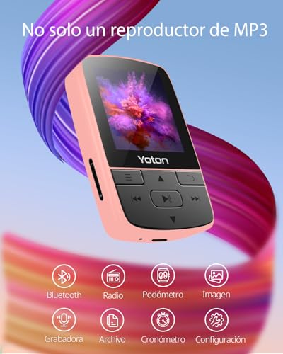 Detalle 2 de YOTON Bluetooth 5.2 MP3, lecteur portable 64 Go