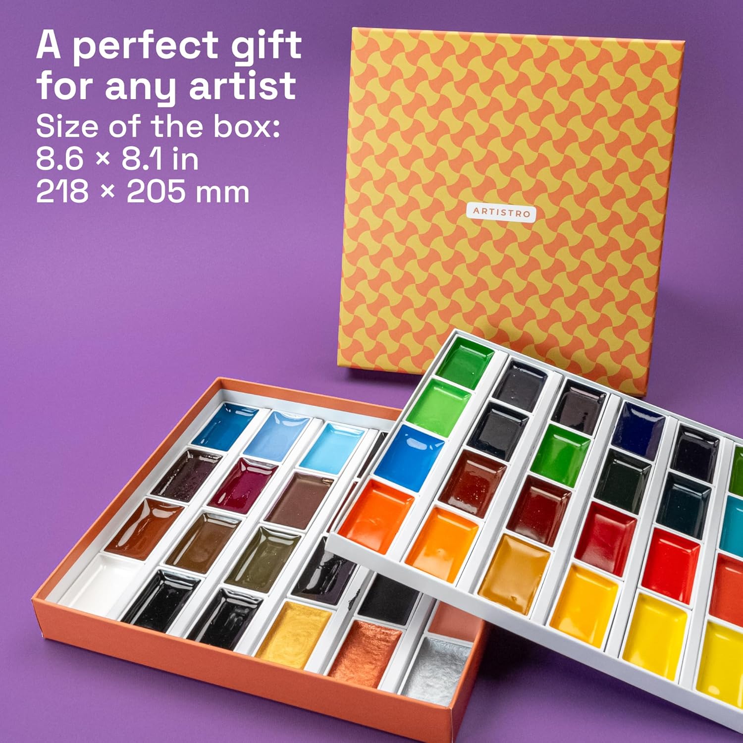 Thumbnail 1 de ARTISTRO Professional Watercolor Set 48 Colors