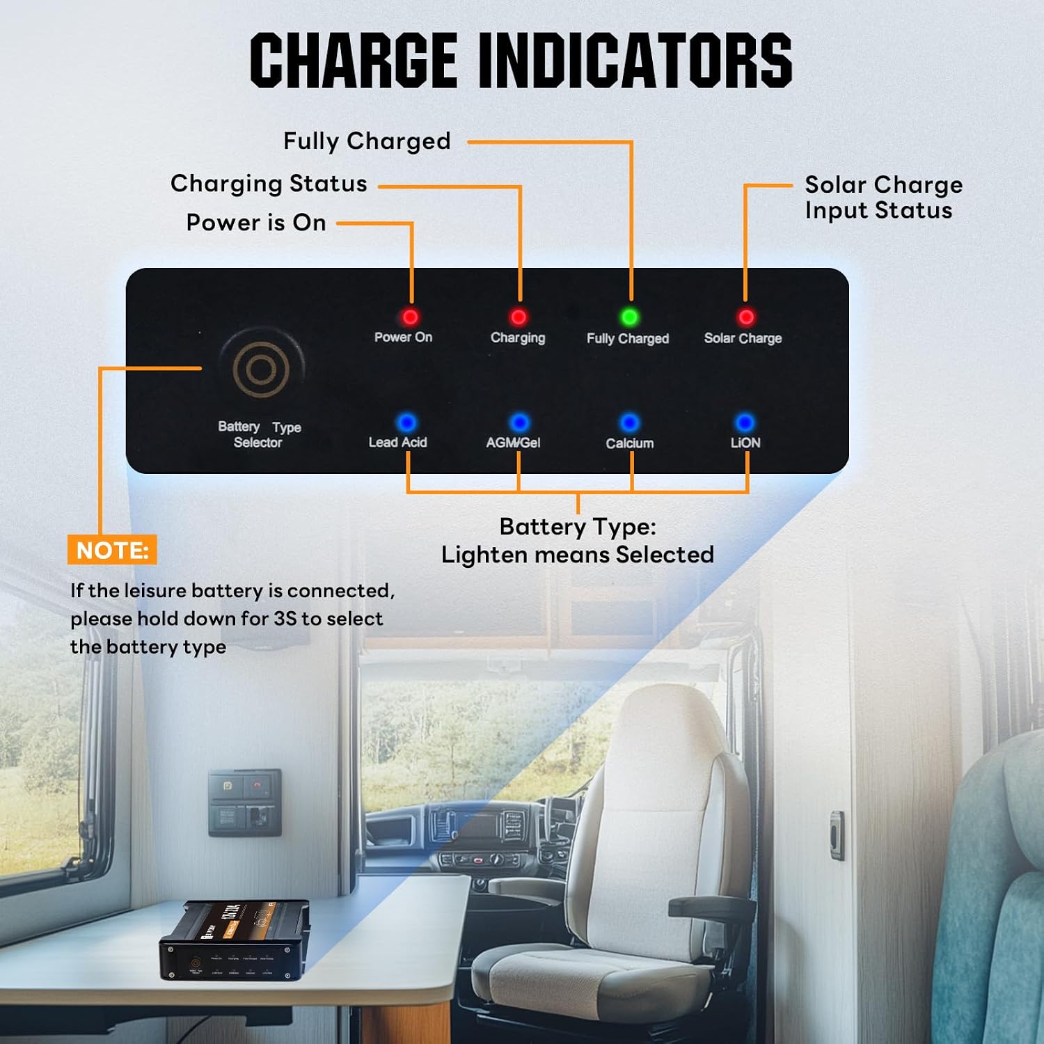 Thumbnail 6 de ECO-WORTHY 12V 20A DC-DC Charger with MPPT Controller