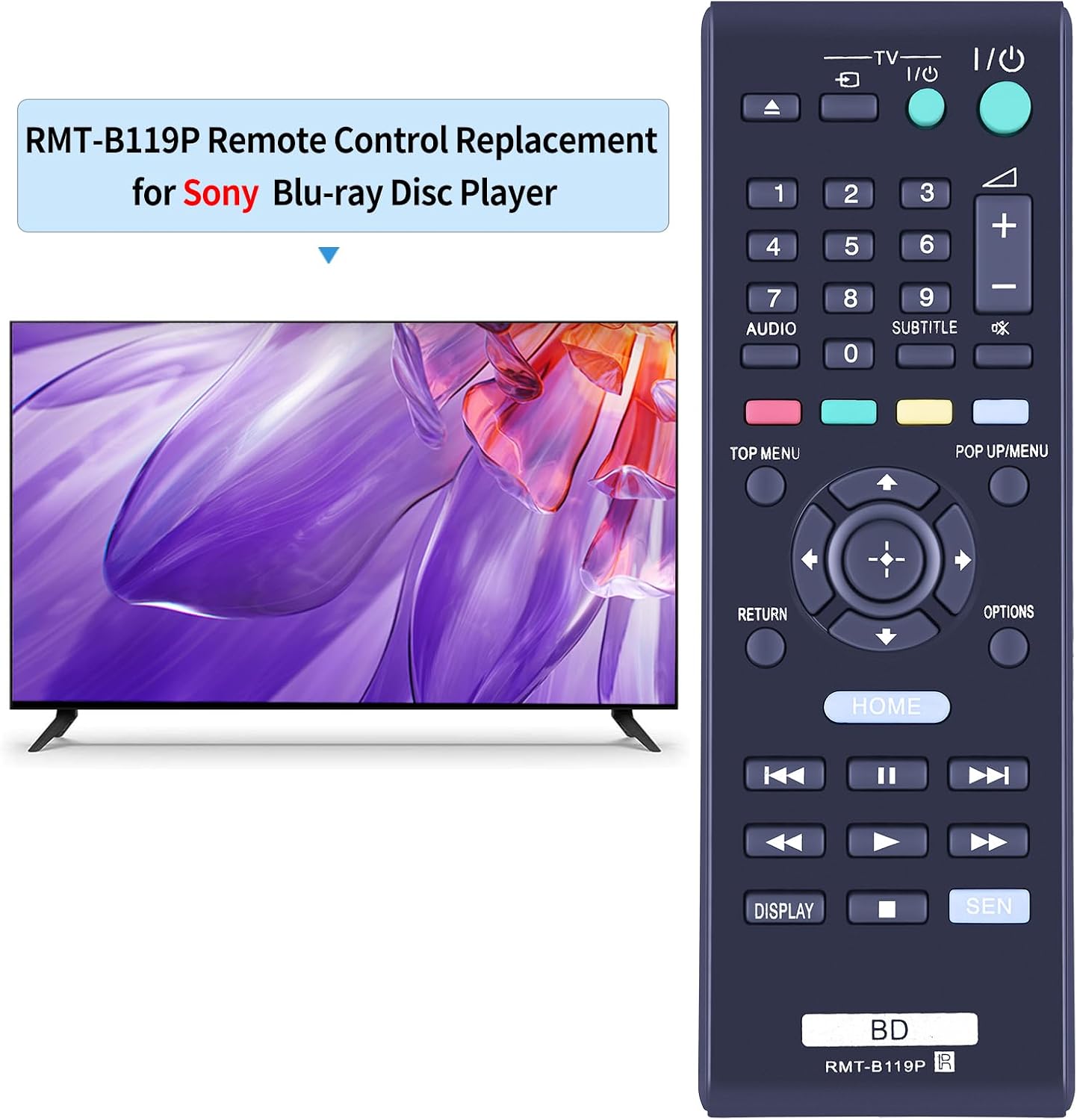 Thumbnail 1 de TCNOUMT New RMT-B119P Remote Control for Sony DVD Players
