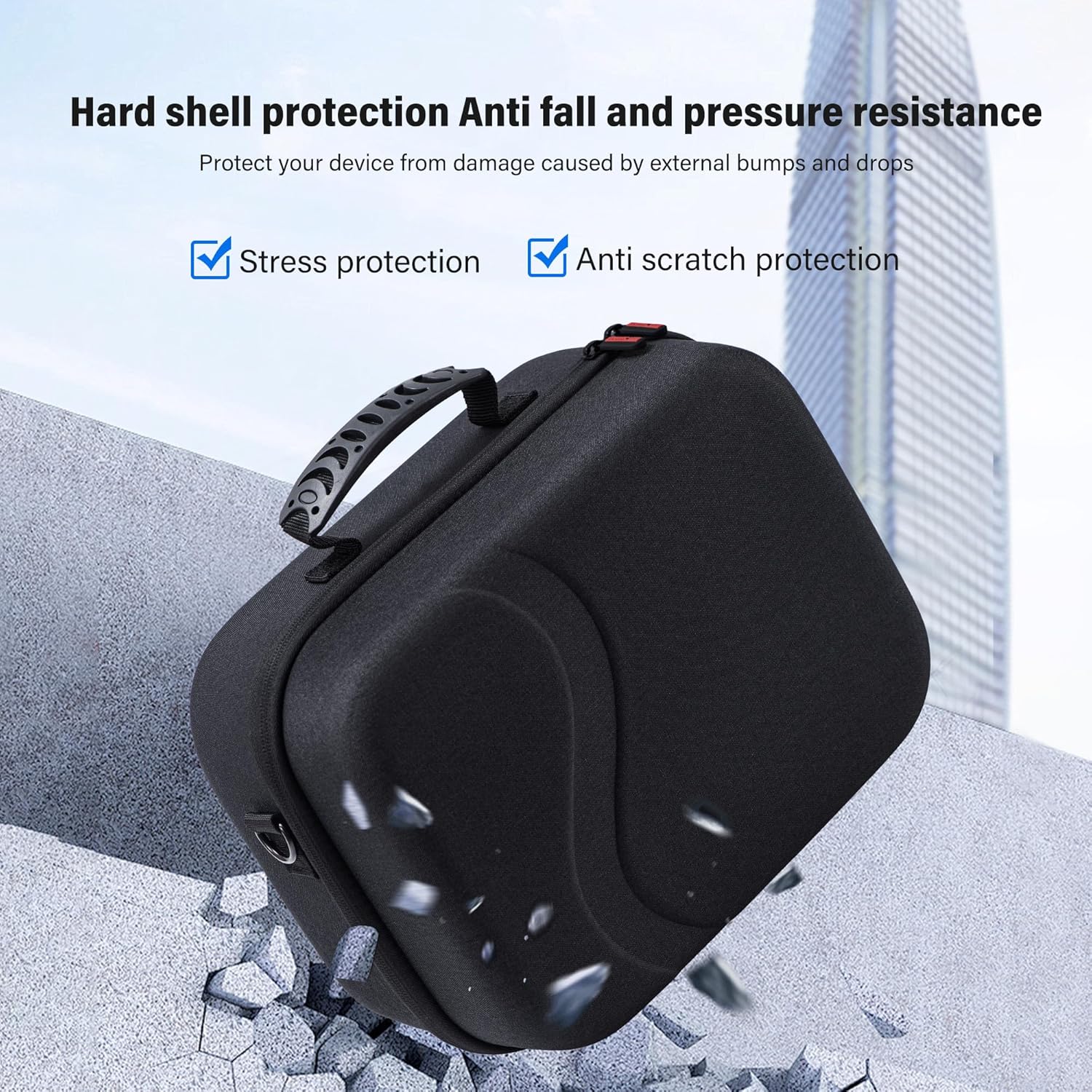 Detalle de Hard shell VR carrying case for Quest 3S