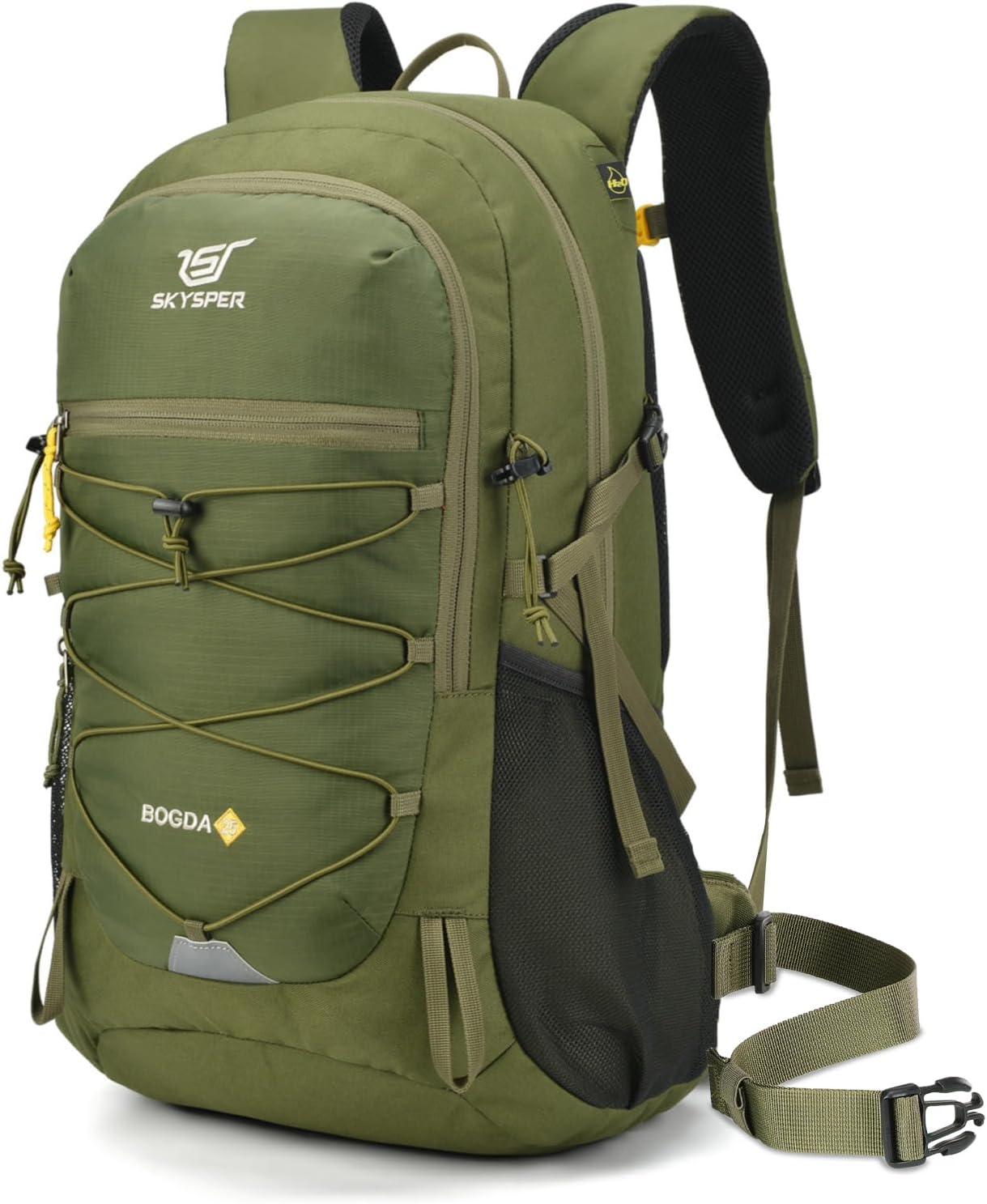 Detalle de SKYSPER 25L Hiking Backpack with Rain Cover: Durable Daypack for Outdoor Adventures