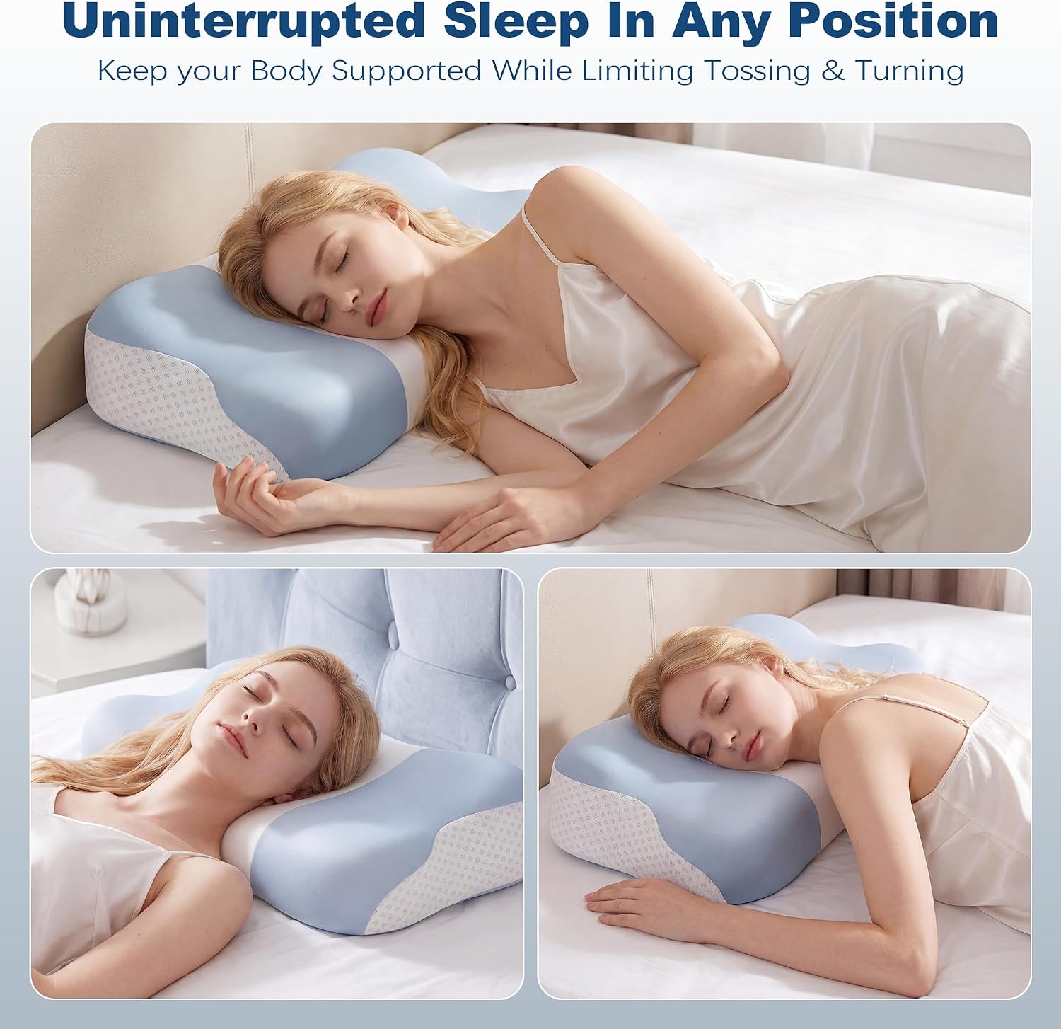Thumbnail 1 de VYLEE LYM115-2 Cooling Cervical Pillow, Contoured Memory Foam Support