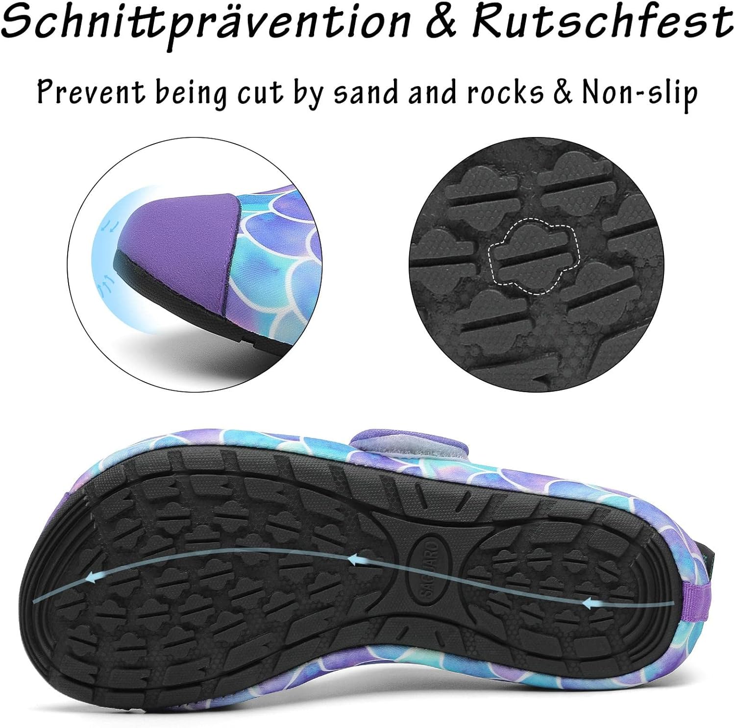 Thumbnail 4 de SAGUARO Scarpe da Immersione per Bambini: leggere, traspiranti e antiscivolo