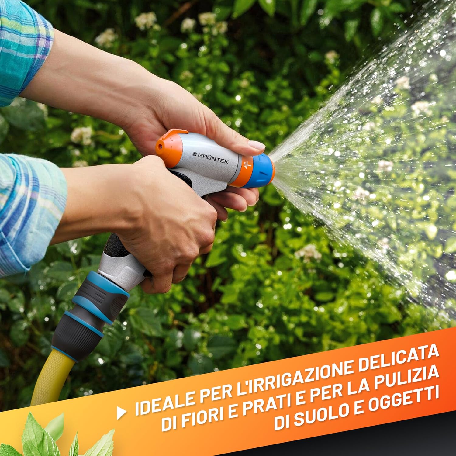 Thumbnail 6 de GRÜNTEK Pistola da giardino in metallo regolabile