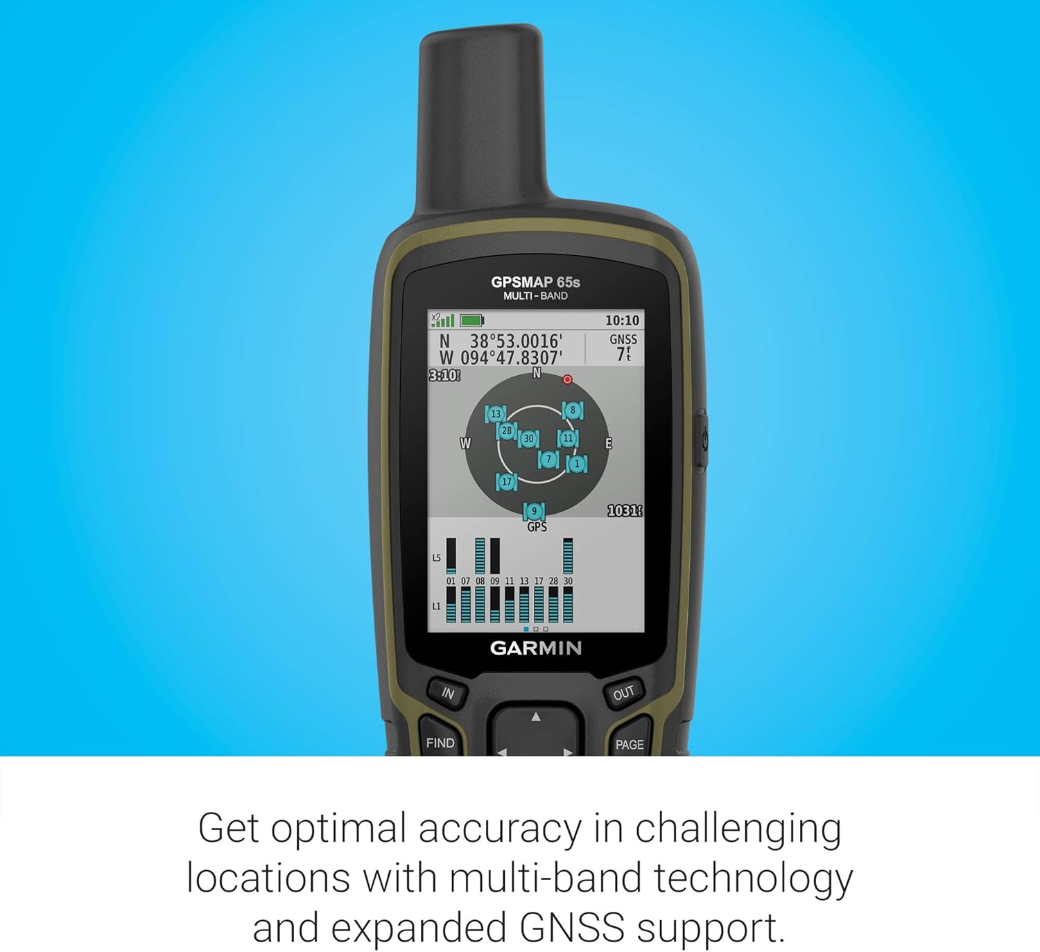 Thumbnail 3 de Garmin GPSMAP 65s handheld GPS with 2.6-inch color display, altimeter & compass