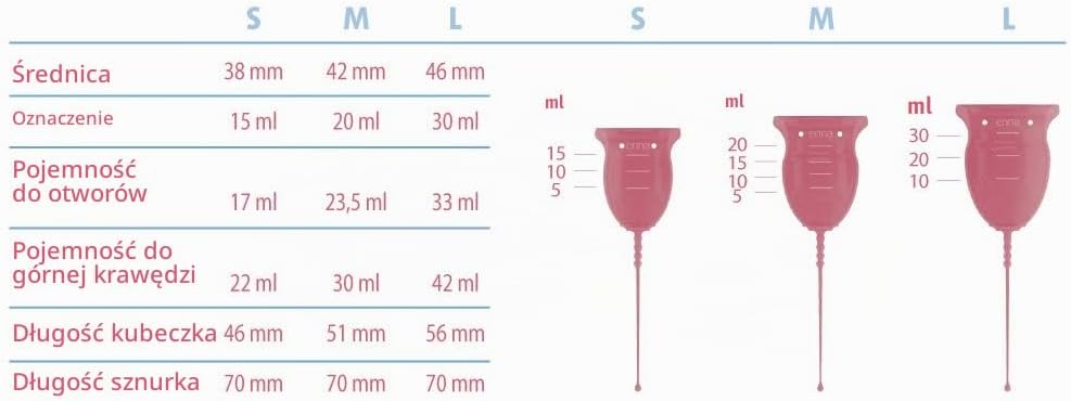 Detalle 2 de Enna Cycle M, 2 kubeczki menstruacyjne z aplikatorem i pudełkiem