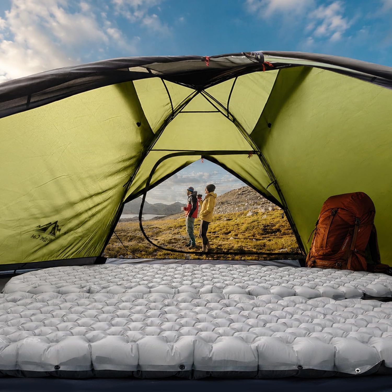 Thumbnail 4 de Night Cat CA-NC8-NEW-G 2-Person Backpacking Tent with Aluminum Poles