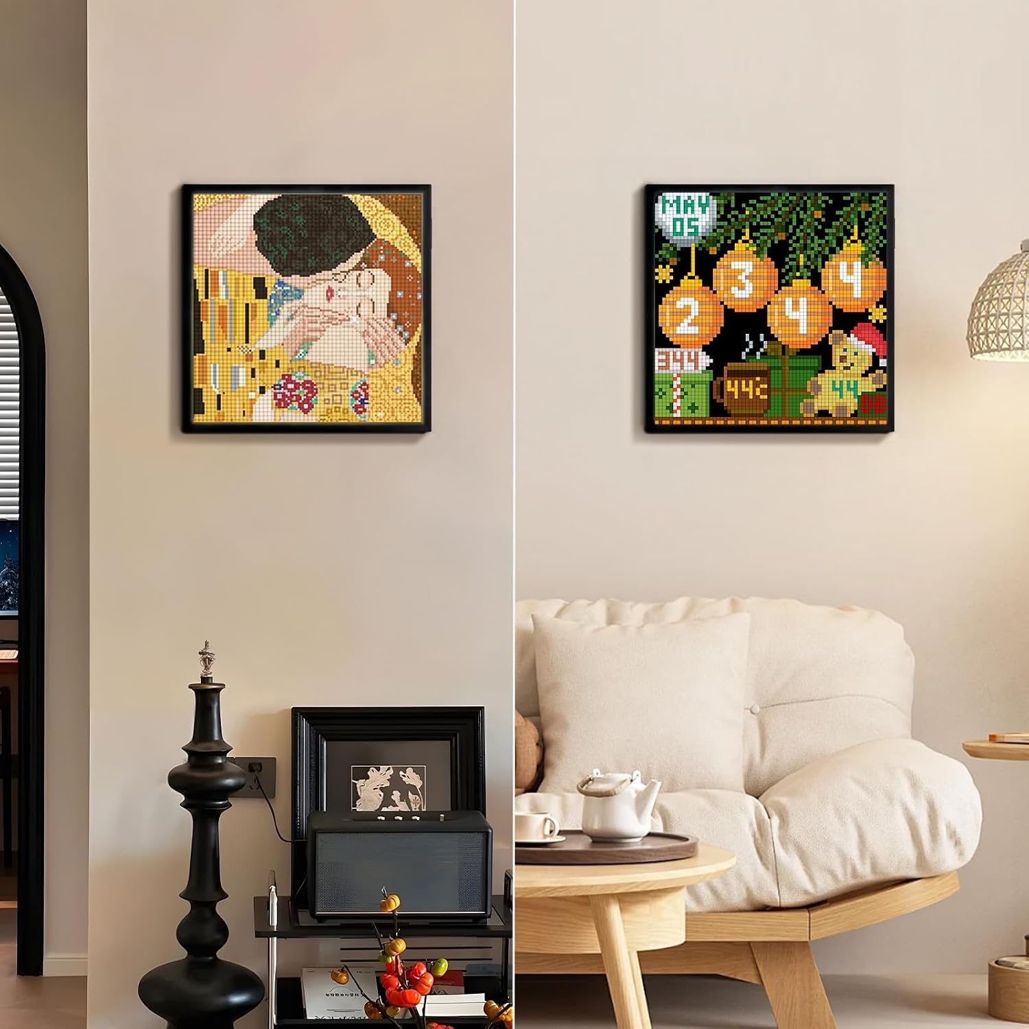 Detalle de Divoom Pixoo WiFi Pixel Cloud Digital Frame with APP Control (64x64) – a smart pixel art display for gaming rooms and stream setups